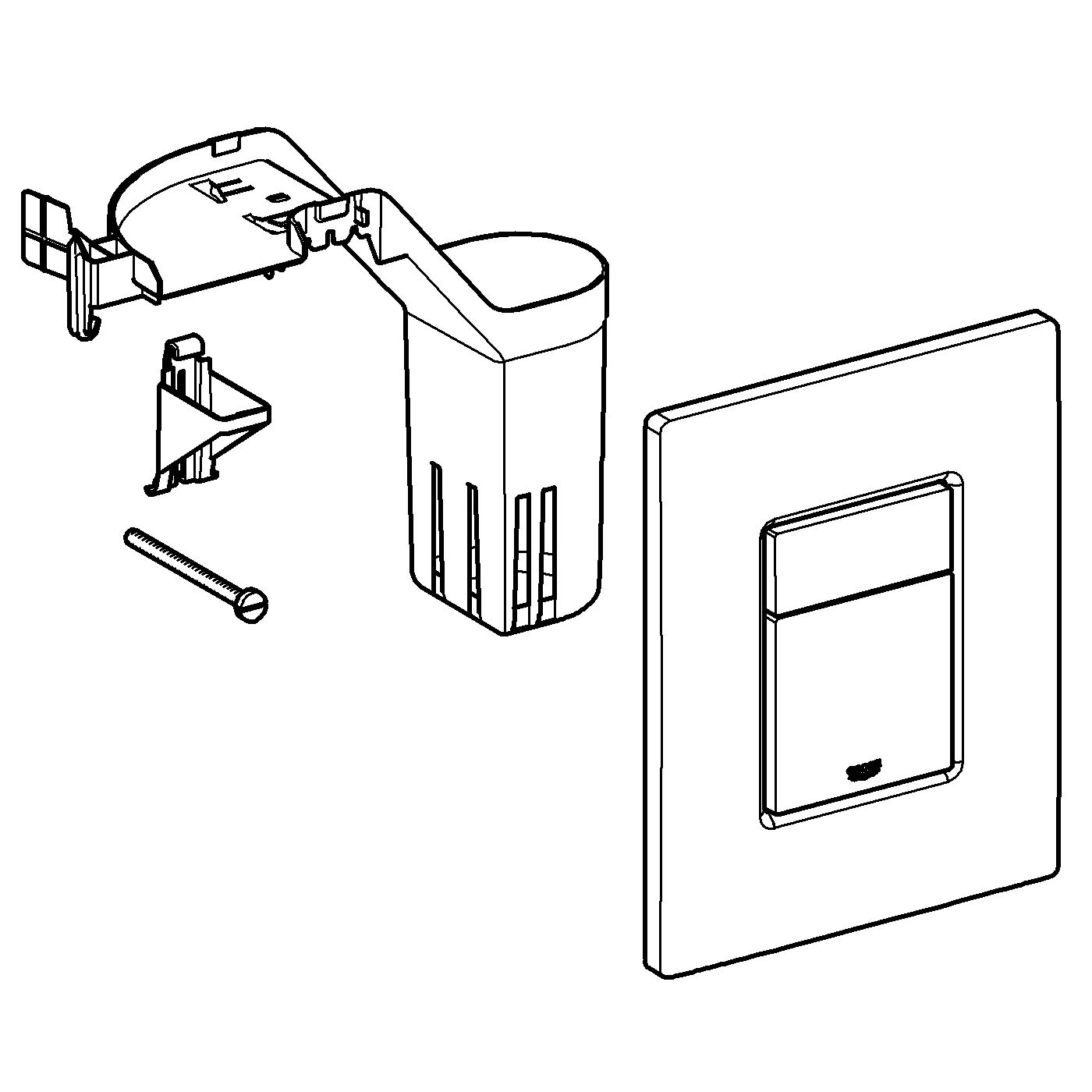 Grohe Skate Cosmopolitan Set Fresh WC-Betätigung, Abdeckplatte, 2-Mengen- und Start & Stopp-Betätigung, chrom Grohe Skate Cosmopolitan Set Fresh WC-Betätigung, Abdeckplatte, 2-Mengen- und Start & Stopp-Betätigung, chrom