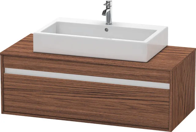 Duravit Waschtischunterschrank wandhängend „Ketho“ 120 × 42,6 × 55 cm Nussbaum Dunkel