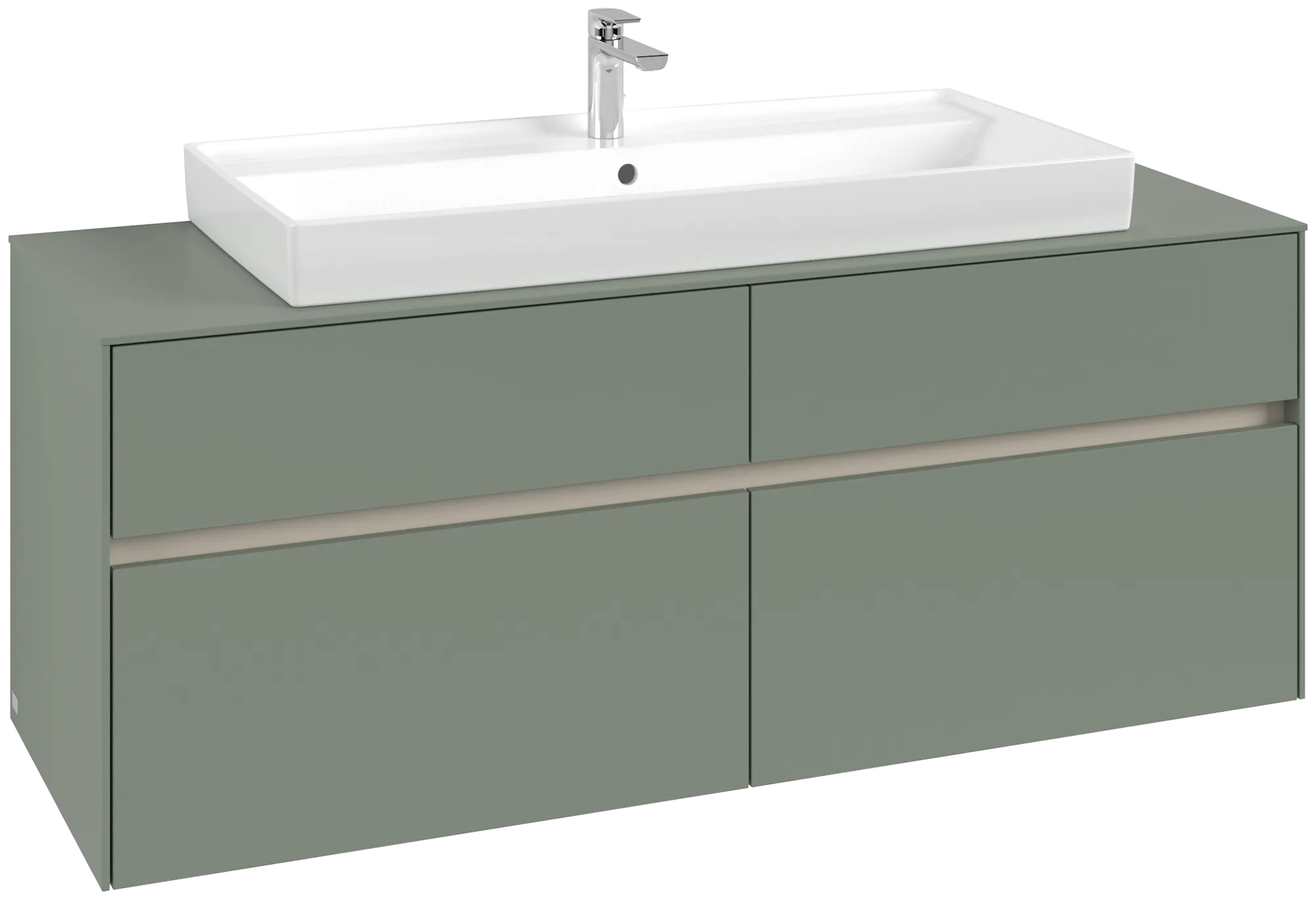 Villeroy & Boch Collaro Waschbeckenunterschrank C092B0, 1400 x 548 x 500 mm, Soft Green