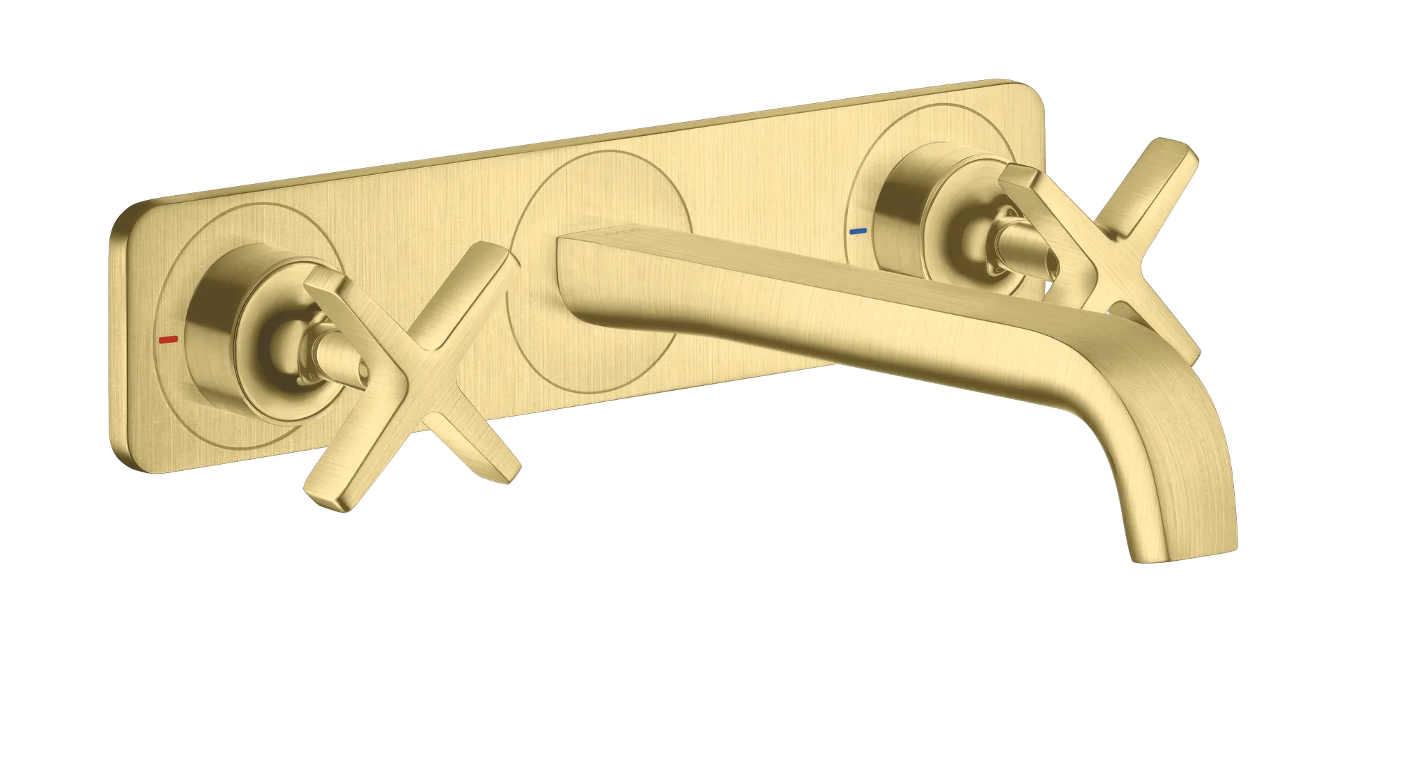 Hansgrohe AXOR Citterio E 3-Loch Waschtischarmatur Unterputz, Brushed Brass