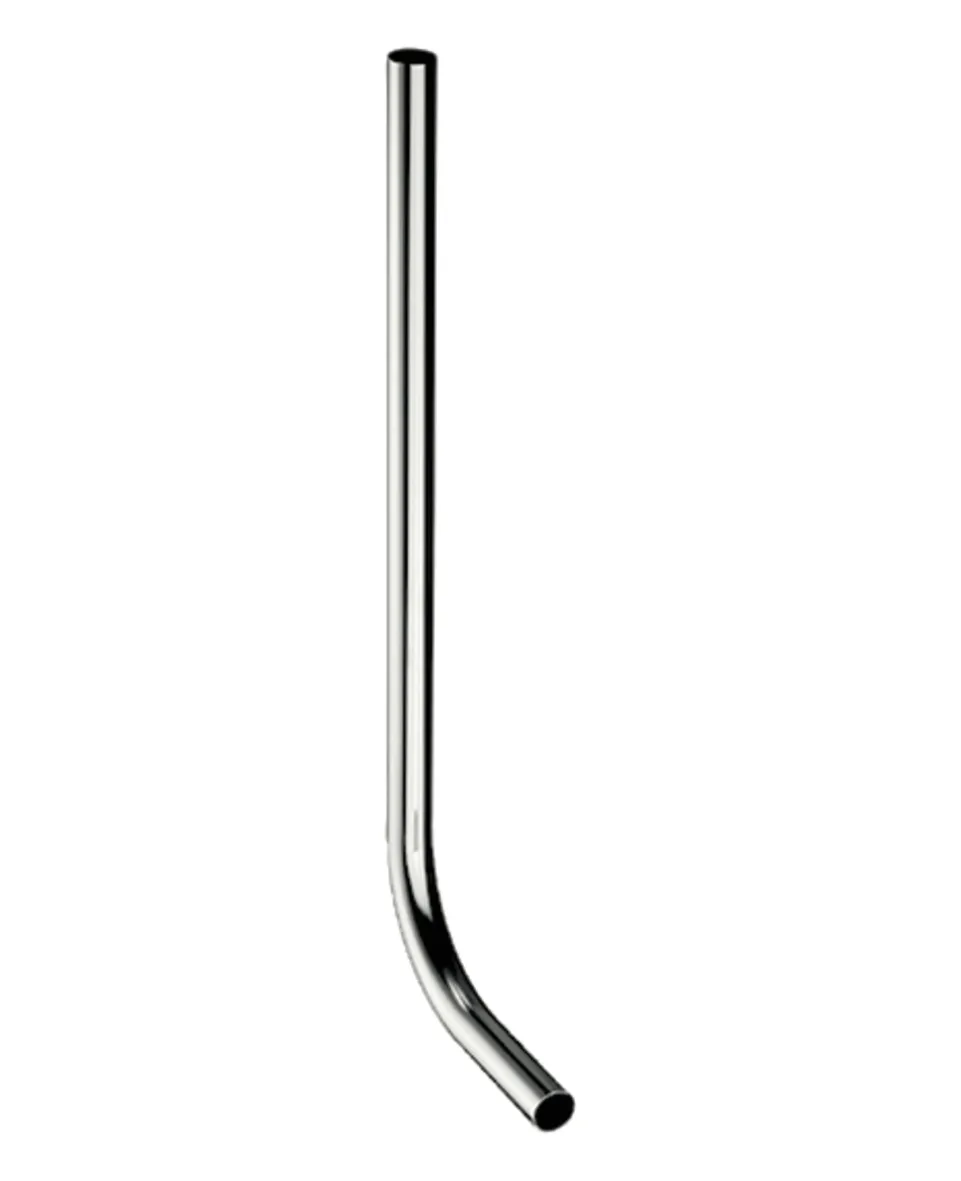 WC-Spülrohr, Höhe: 600 mm, Tiefe: 200 mm, chrom