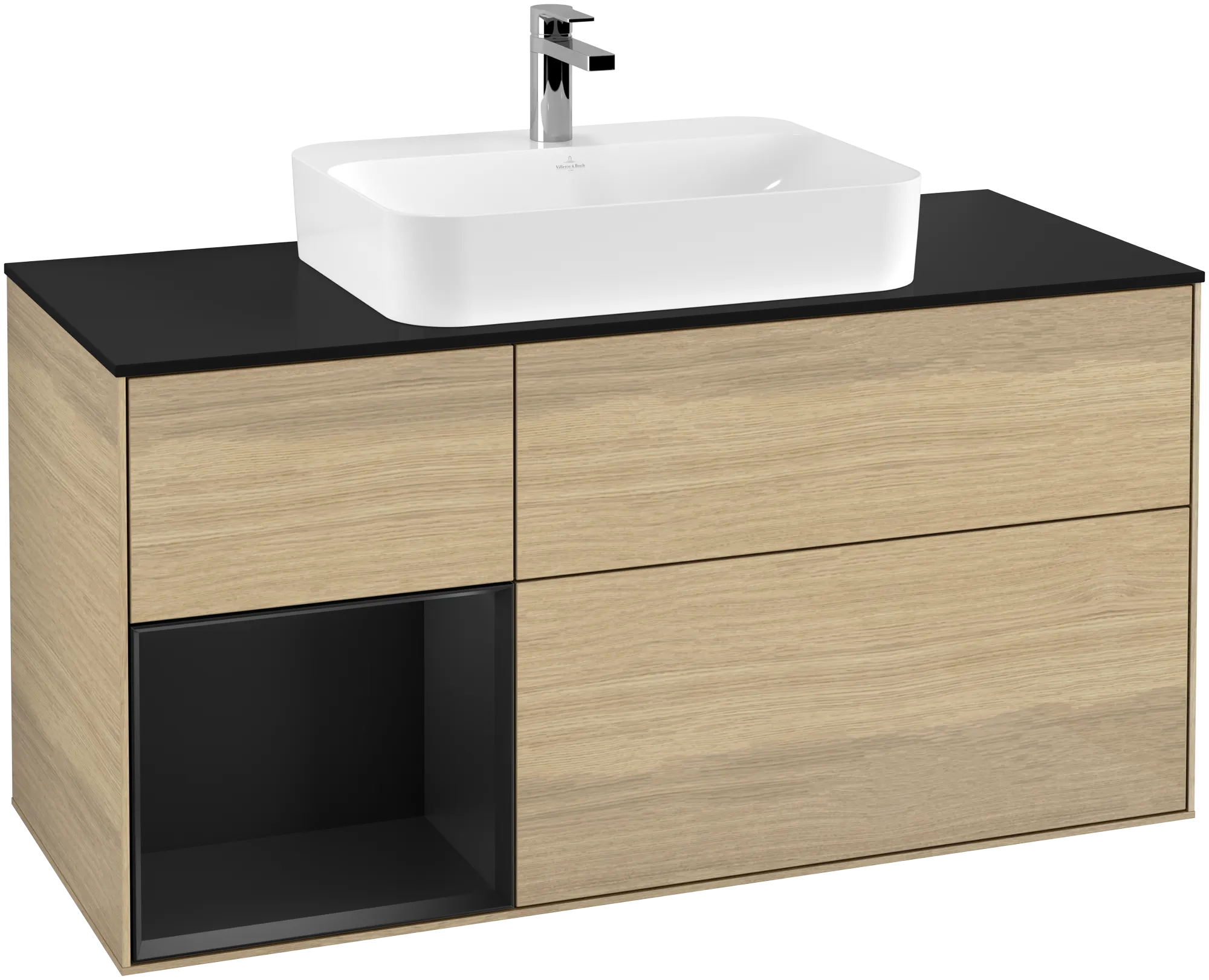 Villeroy & Boch Finion Waschbeckenunterschrank F41, 1200x603x501mm, mit Beleuchtung