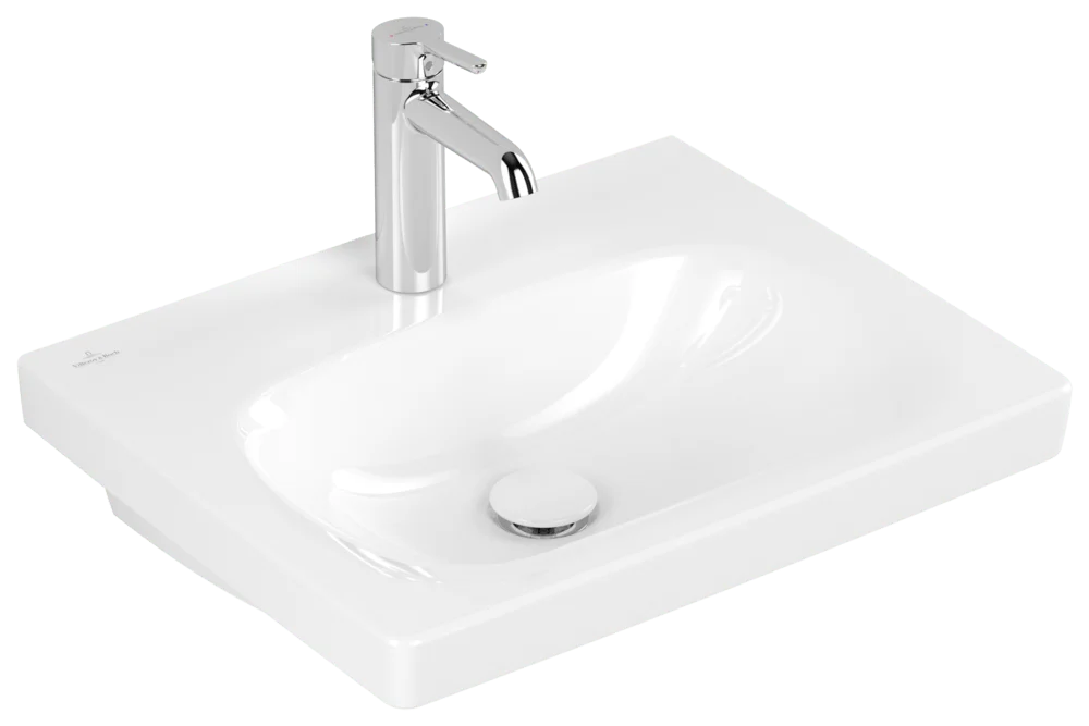 Villeroy & Boch Skyla Waschbecken 445x550mm Rechteck Weiß Alpin