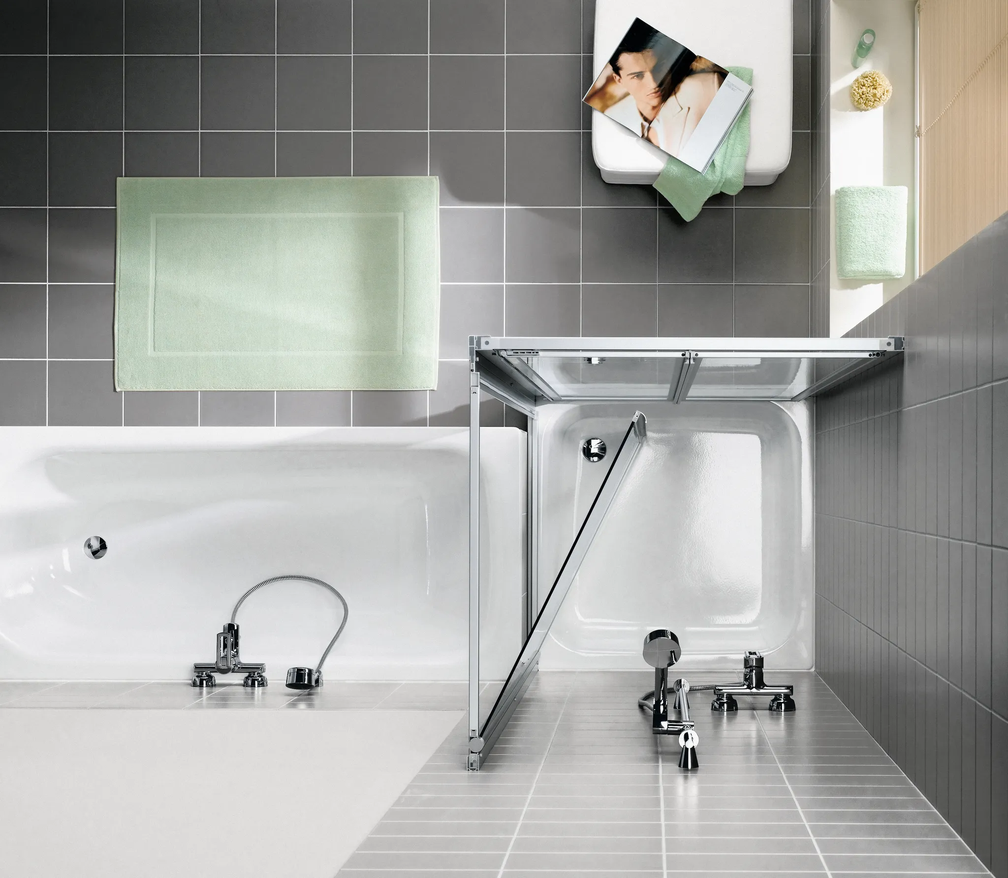 Kermi Duschdesign IBIZA 2000 Seitenwand beweglich