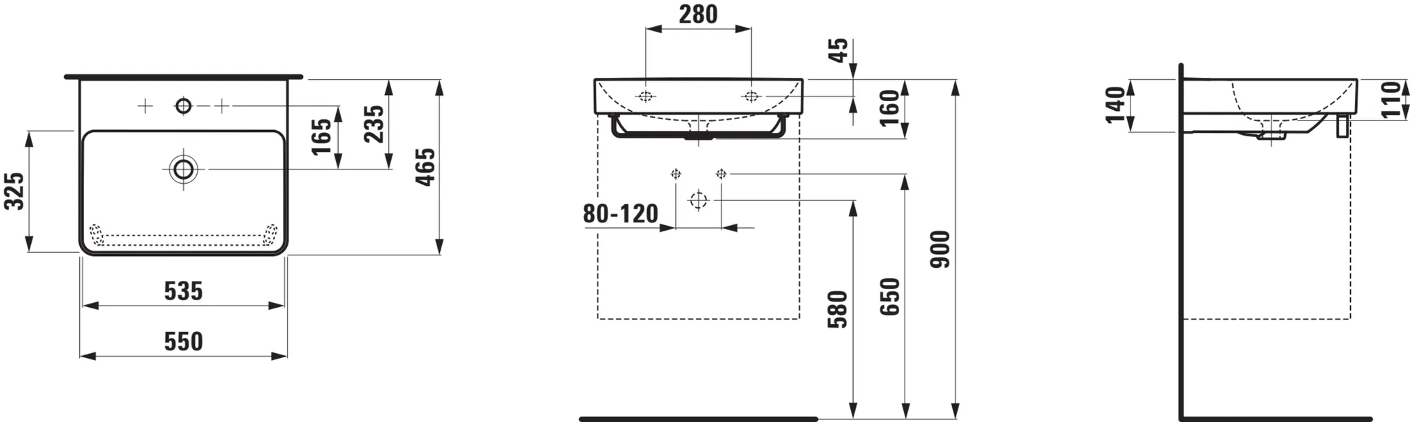 Pro X Aufsatz-WT 81086.2 1HL mÜL 550x465, weiß