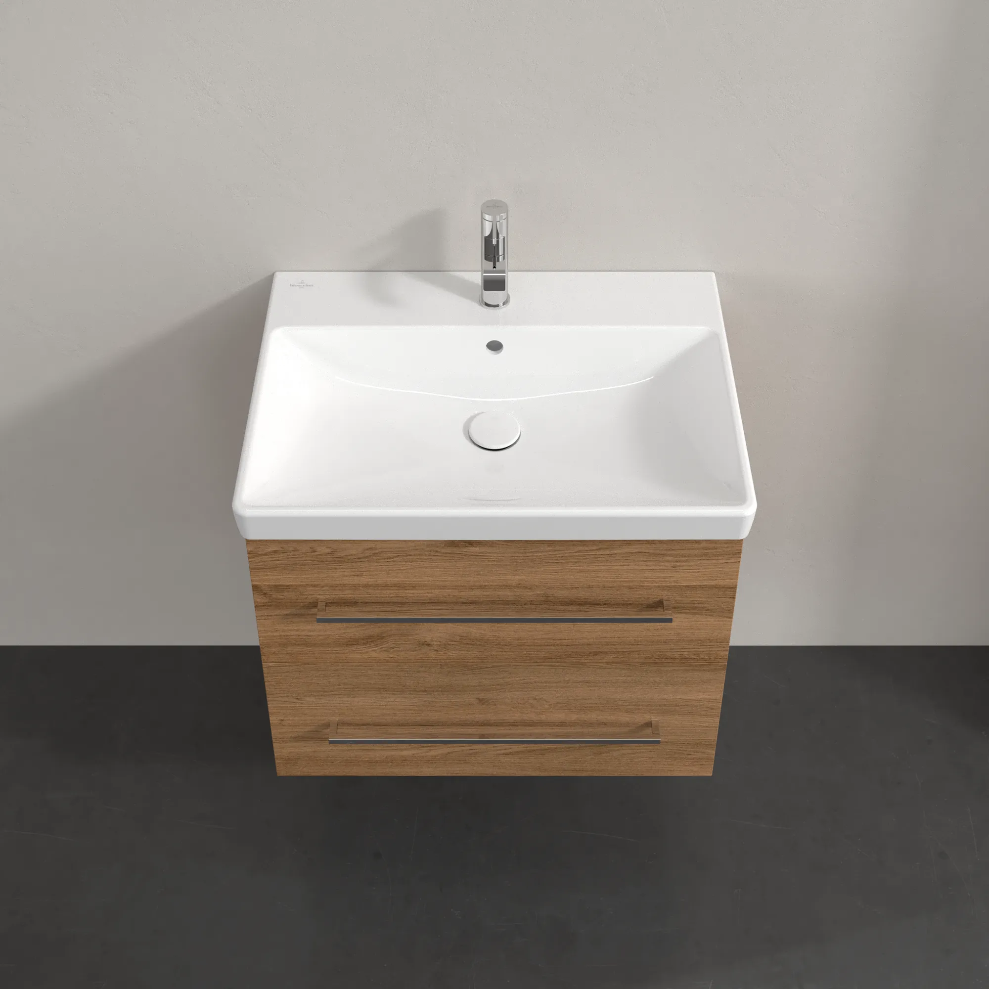 Villeroy & Boch Waschtischunterschrank „Avento“ für Schrankwaschtisch 630 × 514 × 452 mm Kansas Oak, Soft Closing