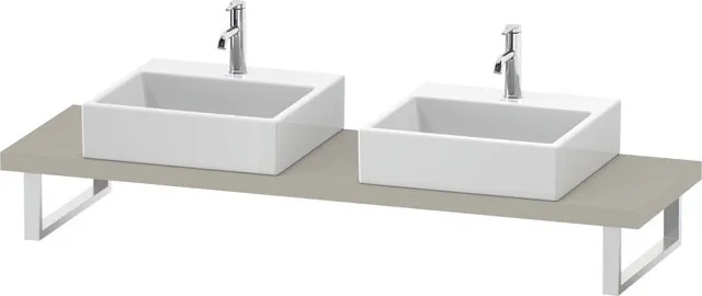 Duravit Konsole „L-Cube“ in Taupe Matt Duravit Konsole „L-Cube“ in Taupe Matt