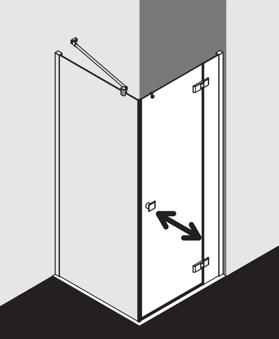 Kermi Duschdesign MENA Seitenwand, 2000x1030mm, Silber Hochglanz Kermi Duschdesign MENA Seitenwand, 2000x1030mm, Silber Hochglanz