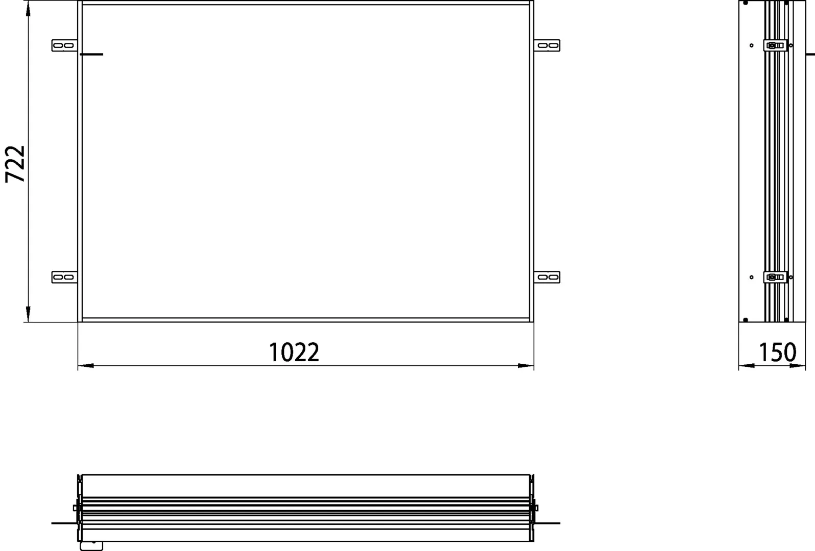 emco Einbaurahmen für Spiegelschrank „prime“ 1022 × 722 × 150 mm emco Einbaurahmen für Spiegelschrank „prime“ 1022 × 722 × 150 mm