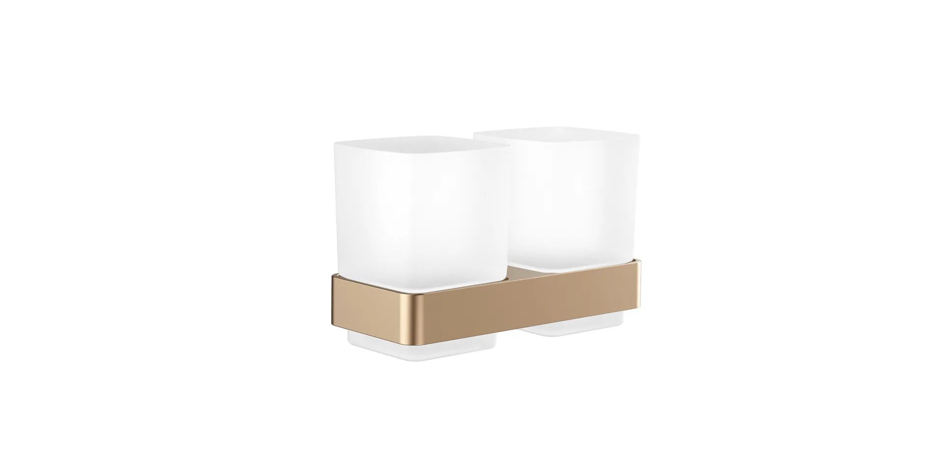loft DoppelglashalterGlasteile satiniert, bronze