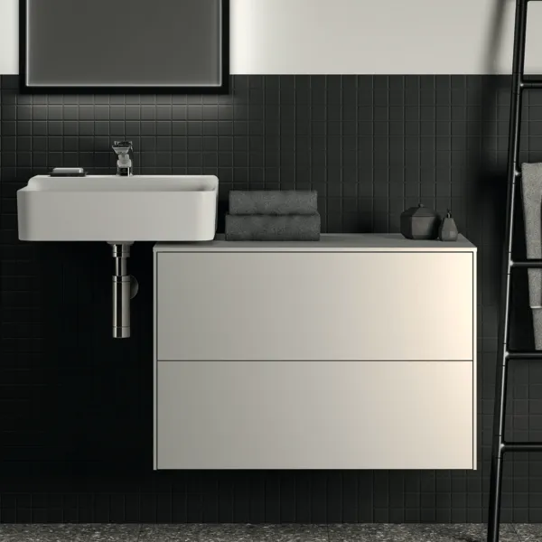 Ideal Standard Waschtischunterschrank „Conca“ 80,2 × 55 × 50,5 cm Weiß matt lackiert