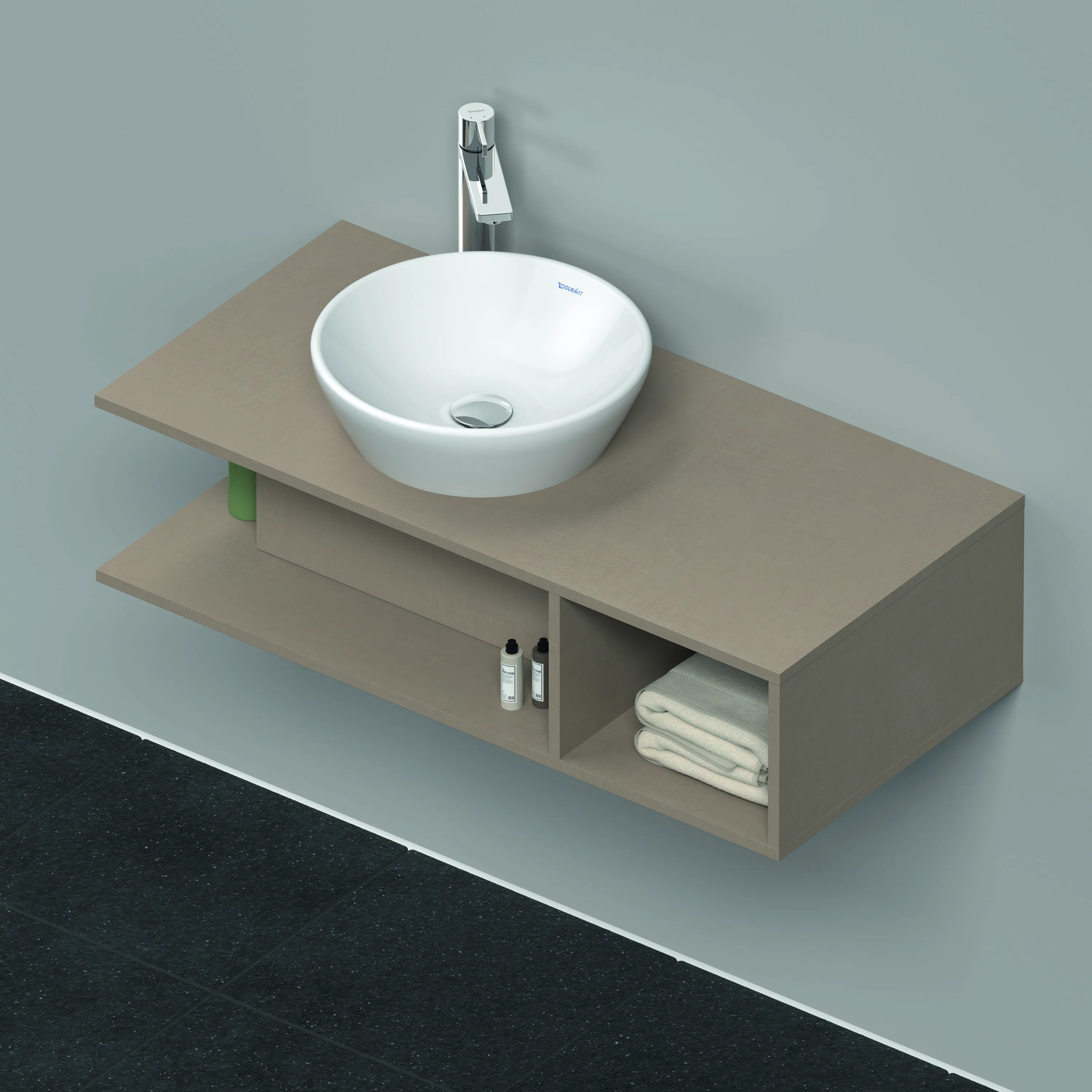 Duravit Waschtischunterschrank wandhängend „D-Neo“ 100 × 26 × 48 cm Leinen Duravit Waschtischunterschrank wandhängend „D-Neo“ 100 × 26 × 48 cm Leinen