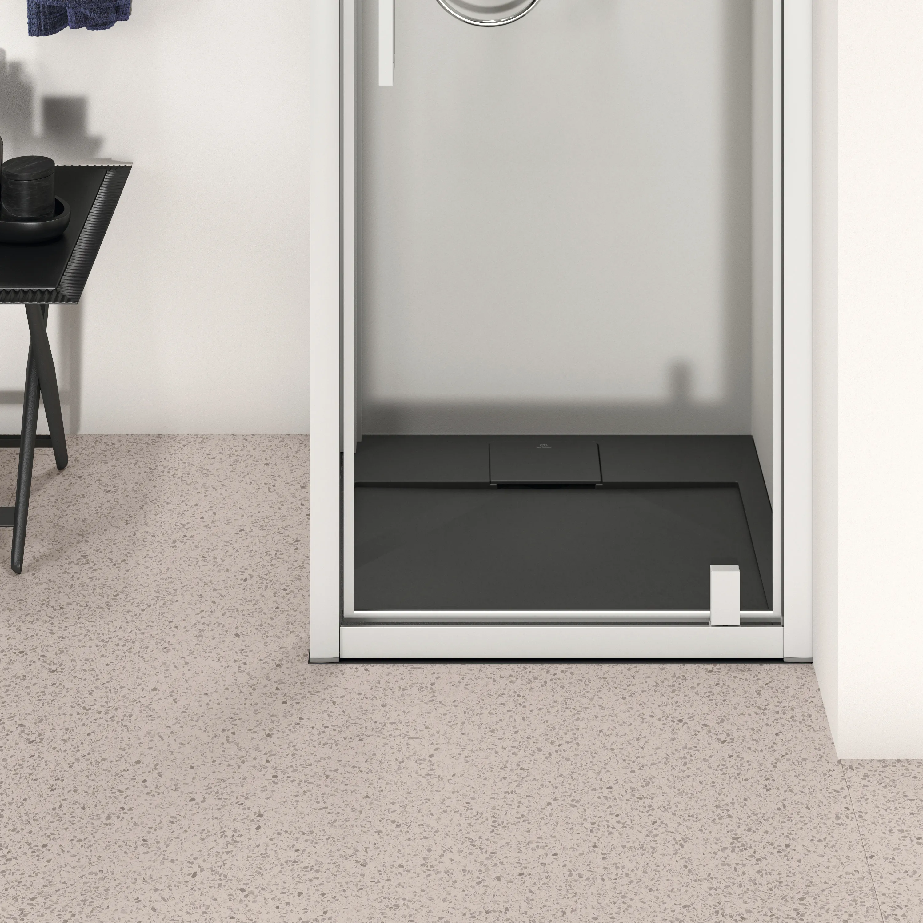 Ideal Standard Quadrat-Brausewanne Ultra Flat S i.life, 700x700x30 mm Schiefer, rutschfest, Bodenebener Einbau möglich Ideal Standard Quadrat-Brausewanne Ultra Flat S i.life, 700x700x30 mm Schiefer, rutschfest, Bodenebener Einbau möglich