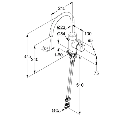 EGO elektr.SpültischEHM mit Batterie, tiefmattschwarz EGO elektr.SpültischEHM mit Batterie, tiefmattschwarz