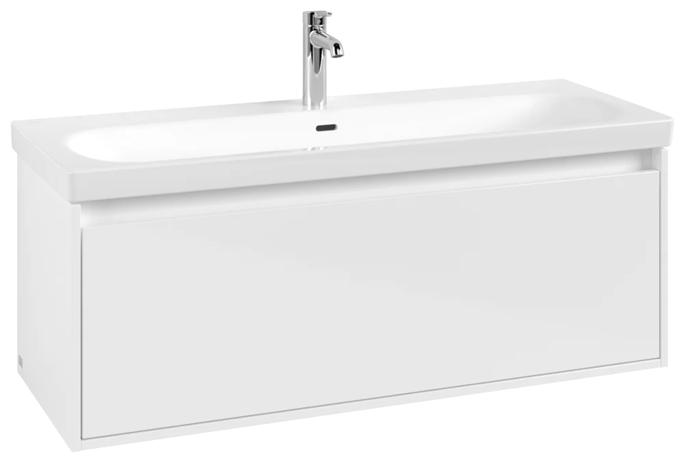 Villeroy & Boch Waschbeckenunterschrank Skyla C79200, 1172x436x439 mm, 2 Auszüge, Brilliant White