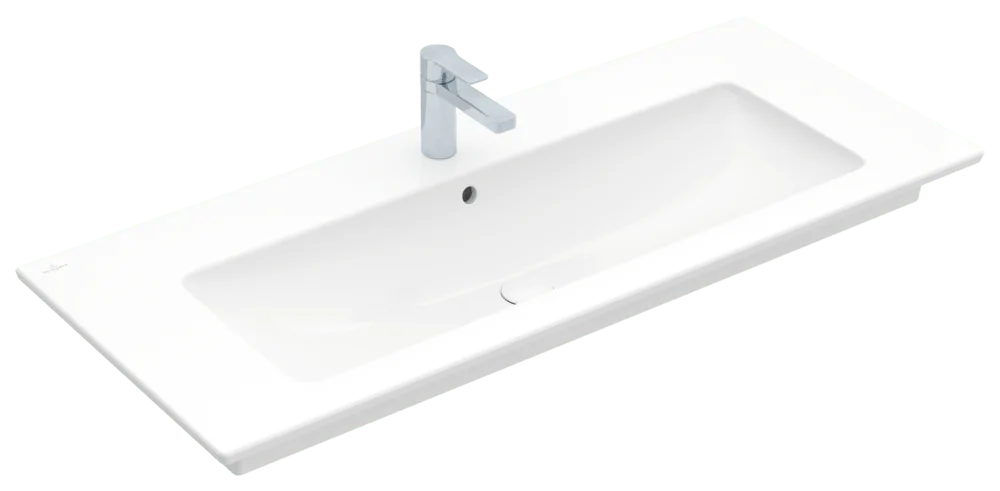 Villeroy & Boch Venticello Schrankwaschtisch 1200x500mm, Rechteck, 1HL. m. ÜL., Weiß Alpin Villeroy & Boch Venticello Schrankwaschtisch 1200x500mm, Rechteck, 1HL. m. ÜL., Weiß Alpin