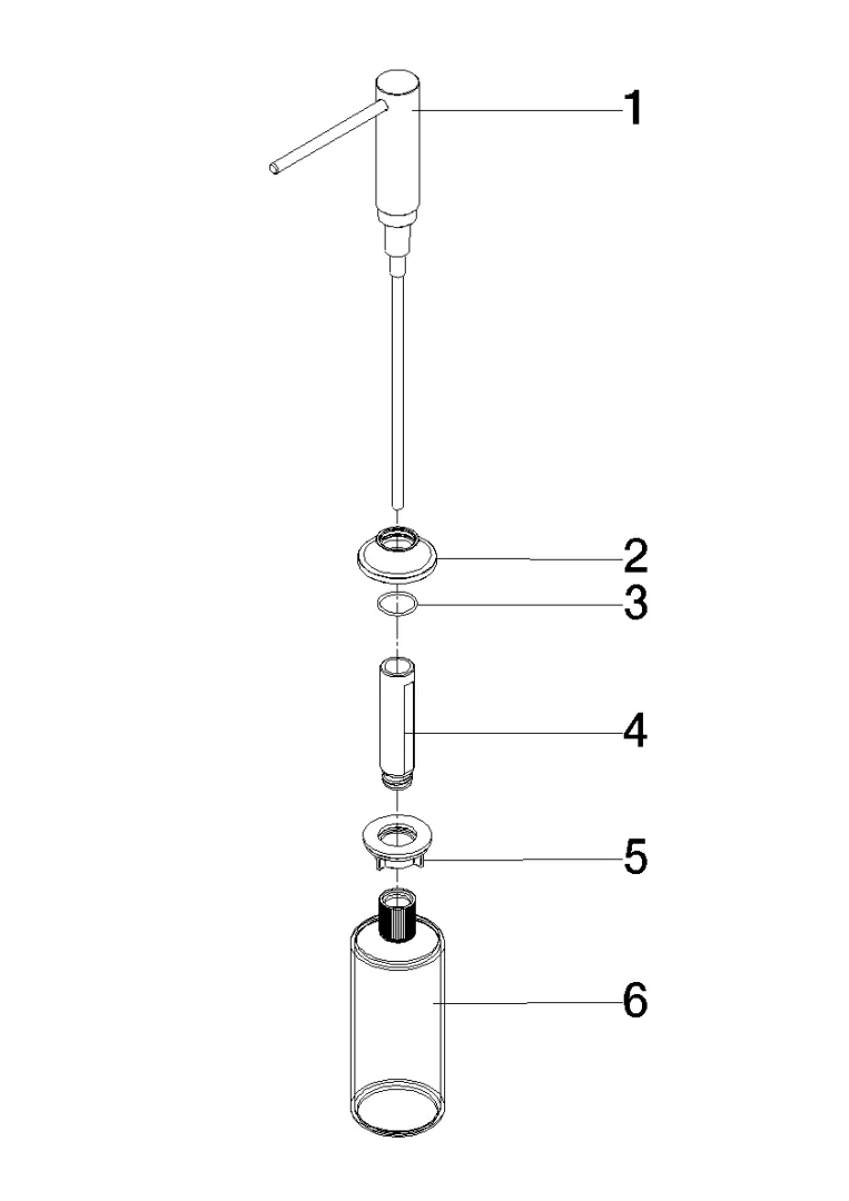 Dornbracht VAIA Spender mit Rosette - Chrom, Ausladung 140 mm, 500 ml Flaschenvolumen Dornbracht VAIA Spender mit Rosette - Chrom, Ausladung 140 mm, 500 ml Flaschenvolumen