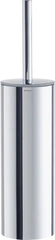 Duravit Toilettenbürstengarnitur bodenstehend „D-Code“ 8,9 × 38,5 cm in schwarz matt, Befestigung sichtbar Duravit Toilettenbürstengarnitur bodenstehend „D-Code“ 8,9 × 38,5 cm in schwarz matt, Befestigung sichtbar