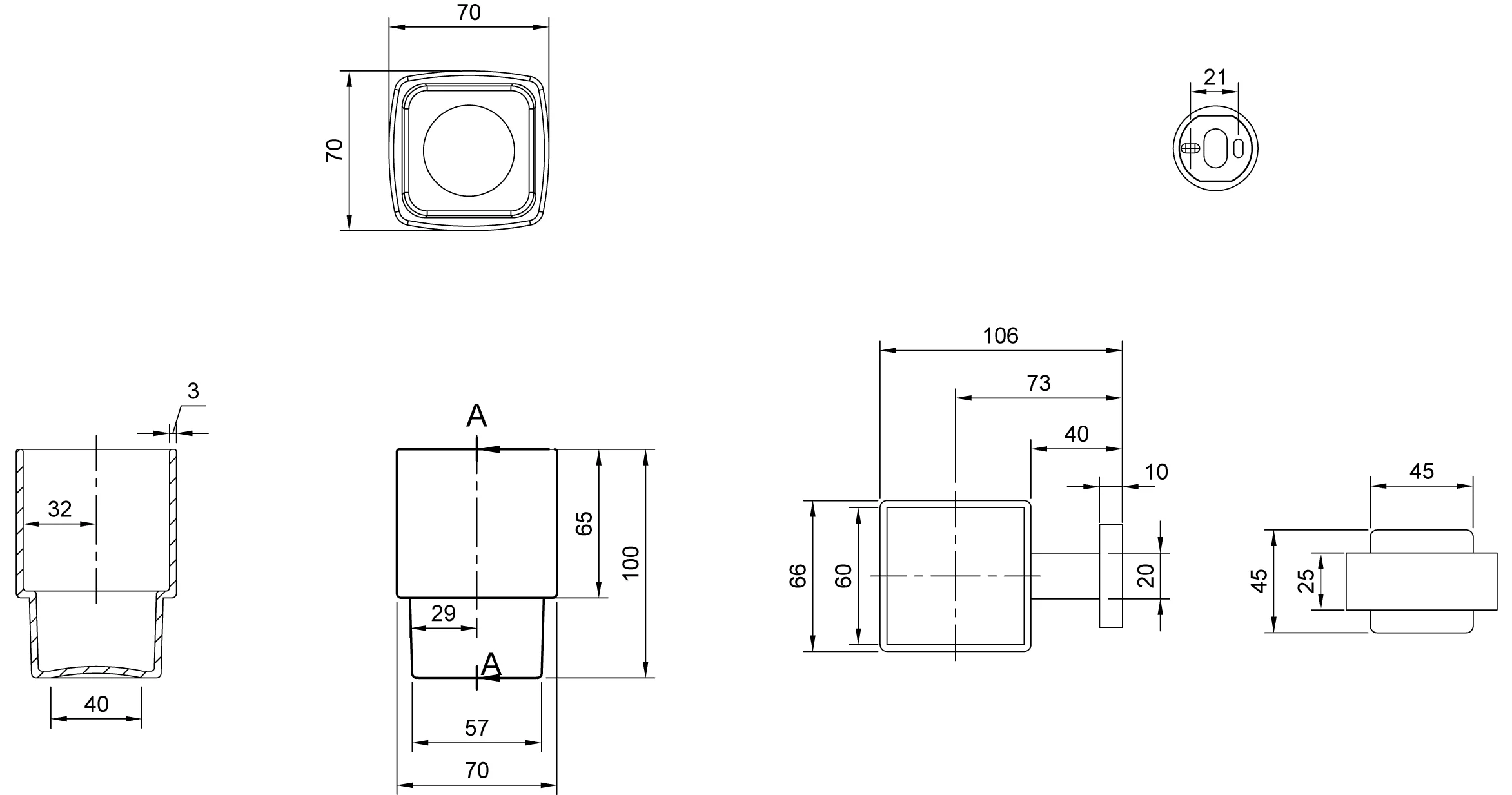 Villeroy & Boch Elements - Striking Glashalter TVA152019000, Chrom, 99x123x100mm Villeroy & Boch Elements - Striking Glashalter TVA152019000, Chrom, 99x123x100mm