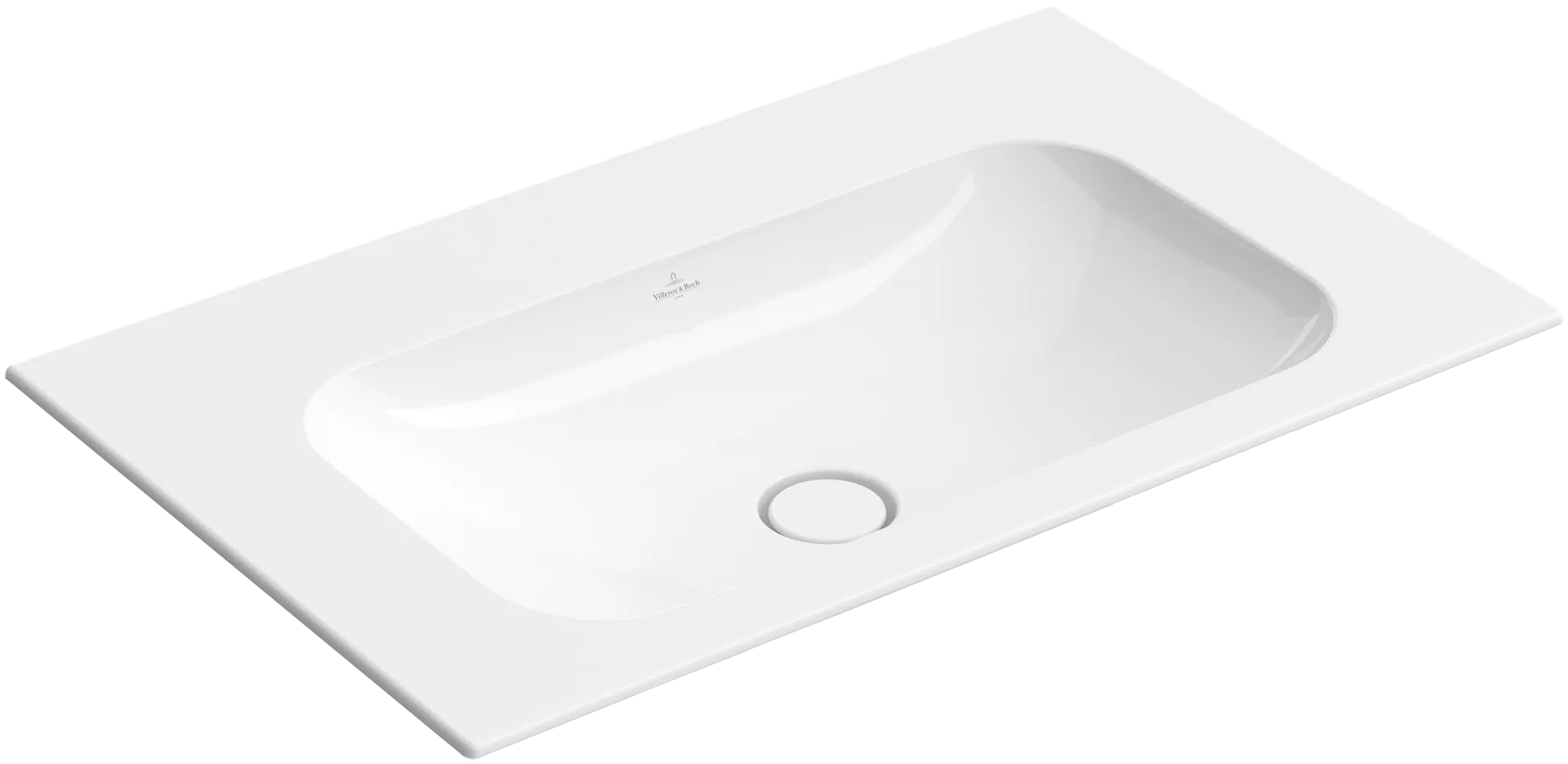 Villeroy & Boch Schrankwaschtisch aus TitanCeram „Finion“ 800 × 500 × 160 mm, ohne Hahnlochbohrung in Weiß Alpin, mit CeramicPlus Villeroy & Boch Schrankwaschtisch aus TitanCeram „Finion“ 800 × 500 × 160 mm, ohne Hahnlochbohrung in Weiß Alpin, mit CeramicPlus