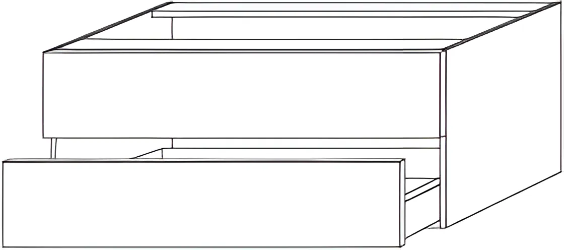 Sanipa Unterschrank „2morrow“ 800 × 340 × 520 mm in White Oak Sanipa Unterschrank „2morrow“ 800 × 340 × 520 mm in White Oak