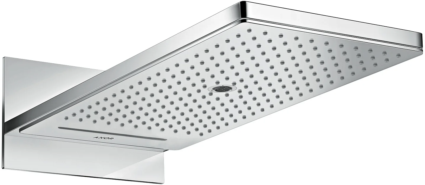 Hansgrohe AXOR ShowerSolutions Kopfbrause 3jet Chrom, 580 x 260 mm, Wandmontage, DN15, für Durchlauferhitzer geeignet Hansgrohe AXOR ShowerSolutions Kopfbrause 3jet Chrom, 580 x 260 mm, Wandmontage, DN15, für Durchlauferhitzer geeignet