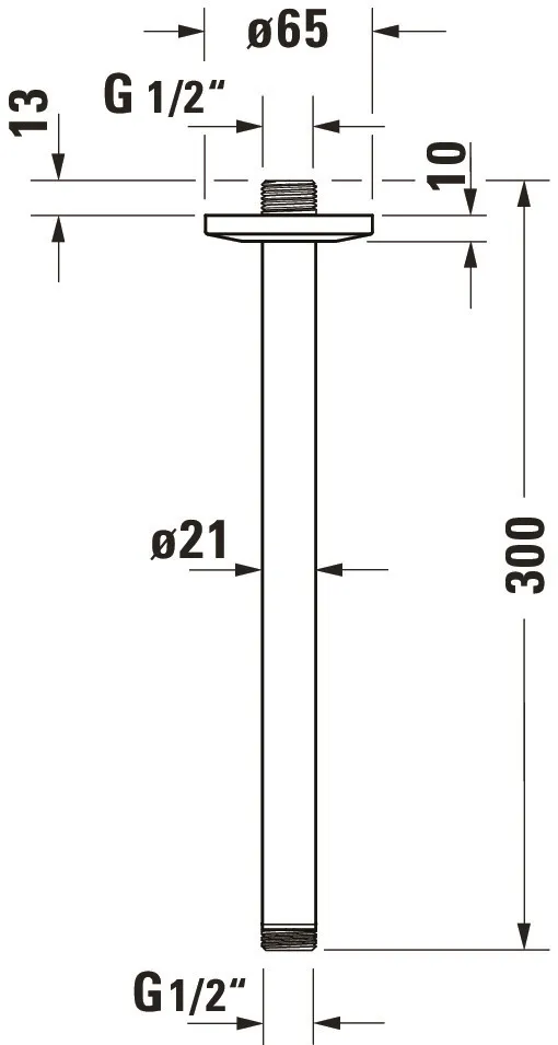Brausegarnitur Brausen und Zubehör Brausearm „ZubehörArmaturen“ in Chrom