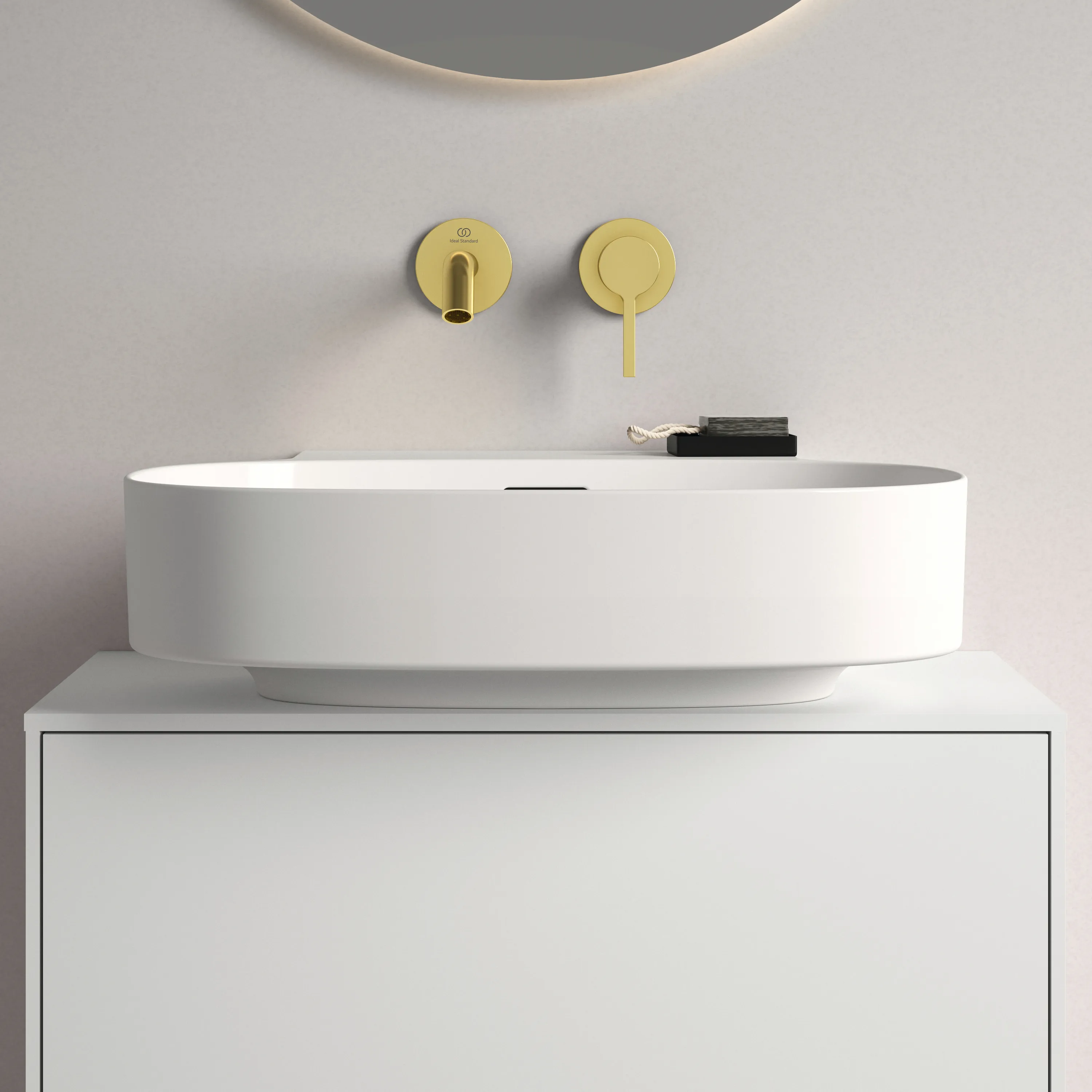 Waschbecken „Linda-X“ 50 × 48 × 13,5 cm in Weiß
