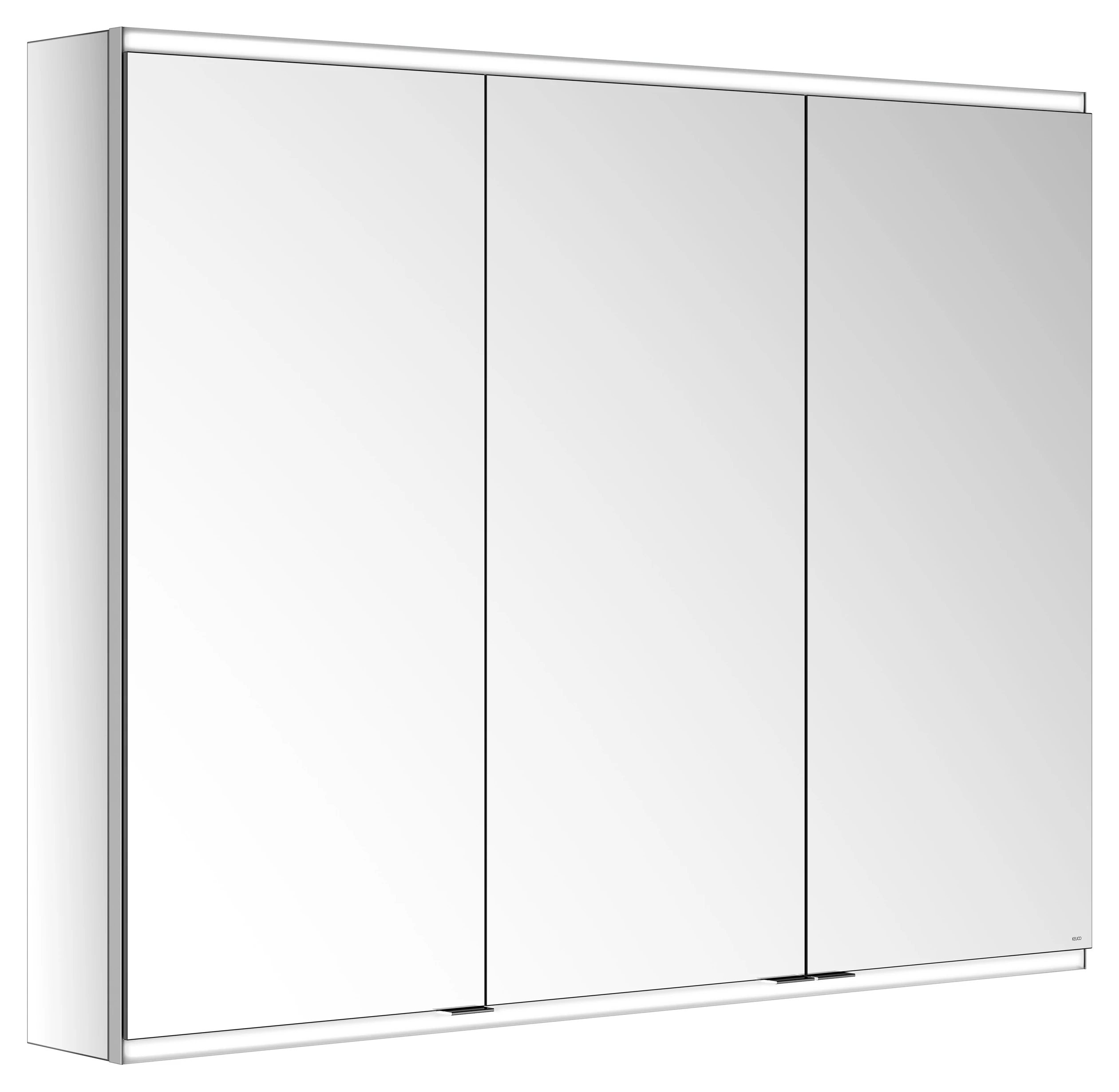 KEUCO Royal Modular 2.0 Spiegelschrank beleuchtet Wandvorbau, 2 Steckdosen 1200x900x160mm silber-eloxiert