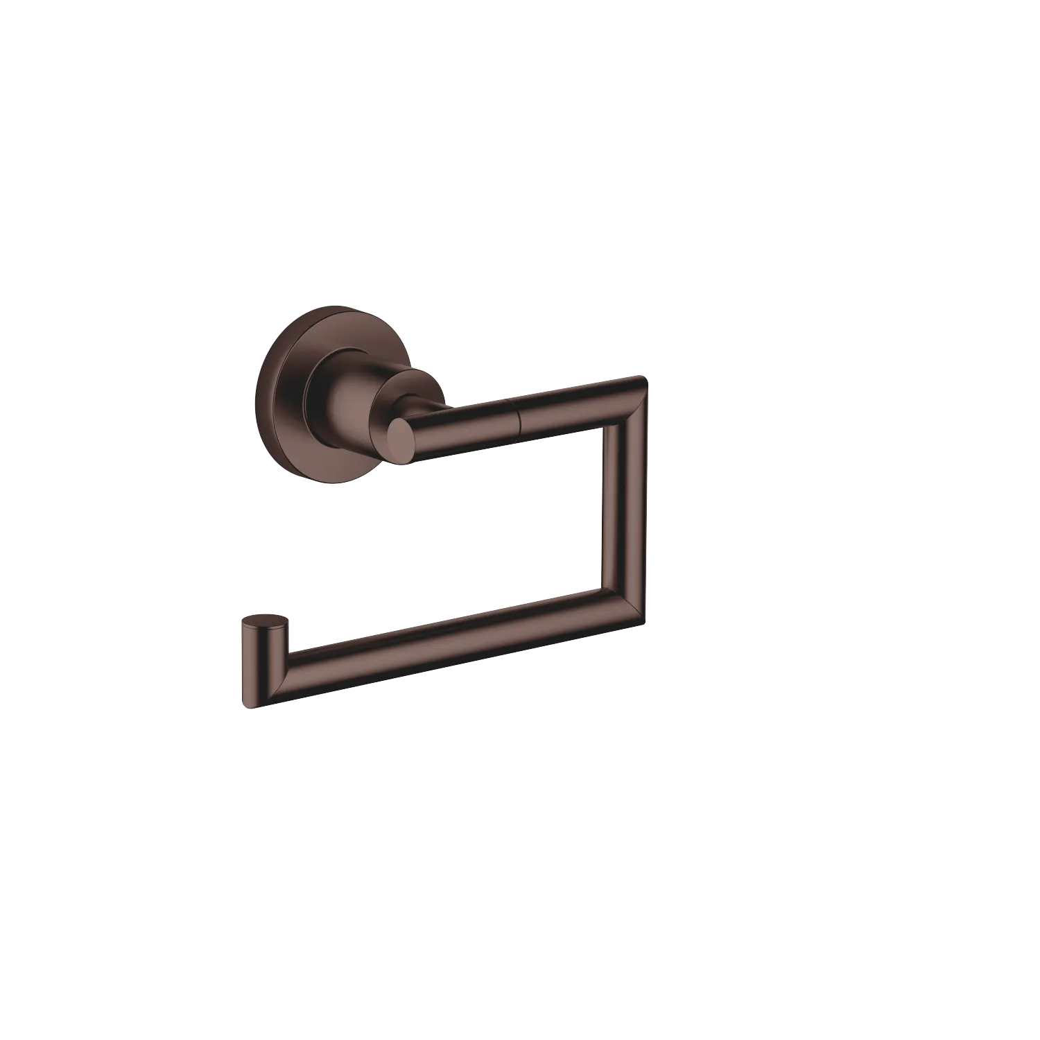 Dornbracht TARA Papierrollenhalter ohne Deckel, Dark Bronze gebürstet PVD, Breite 152 mm, Höhe 100 mm, Rosette Ø 55 mm, Ausladung 72 mm