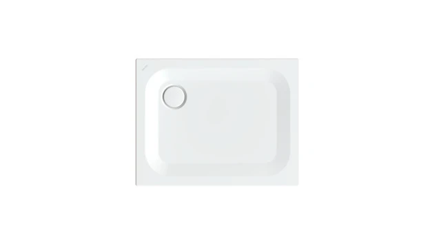 Bette rechteck Duschwanne „BetteUltra“ 900 × 700 mm ohne Oberflächenbeschichtung, ohne Oberflächenveredelung, ohne Wannenträger, in Edelweiß