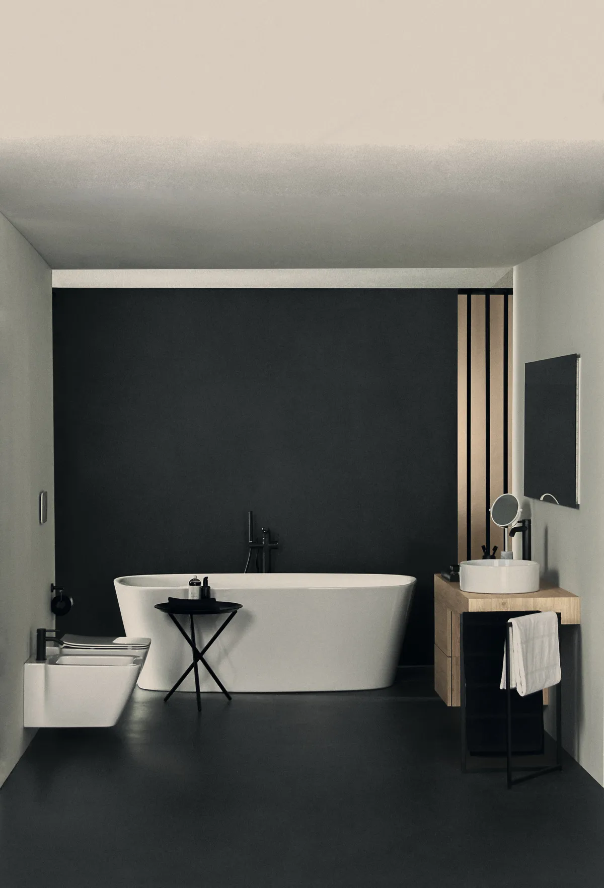 Ideal Standard Badewanne „Dea“ freistehend oval 190 × 90 cm in Weiß