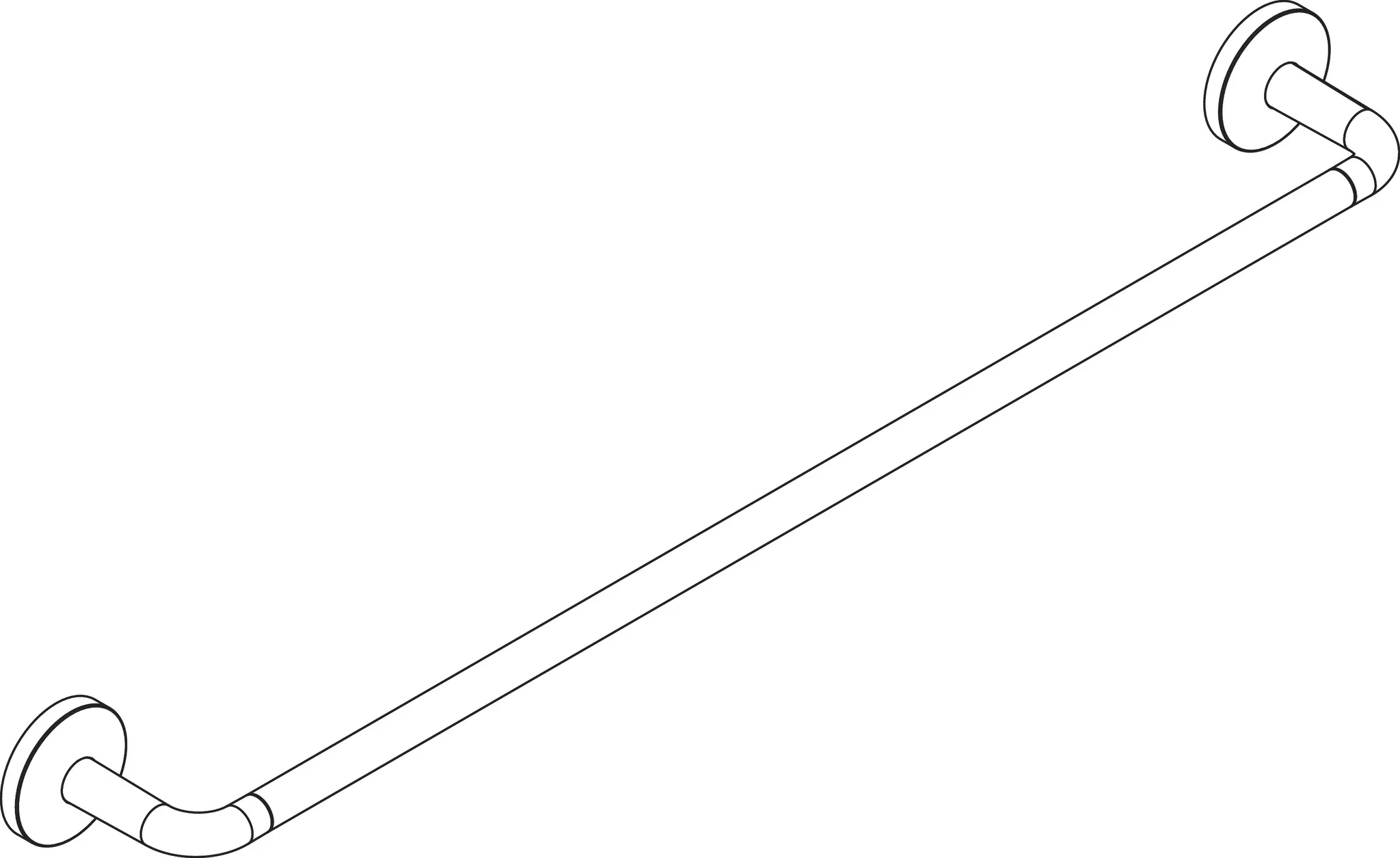 Hansgrohe AXOR Universal Circular Badetuchhalter 600 mm, Mattweiß Hansgrohe AXOR Universal Circular Badetuchhalter 600 mm, Mattweiß