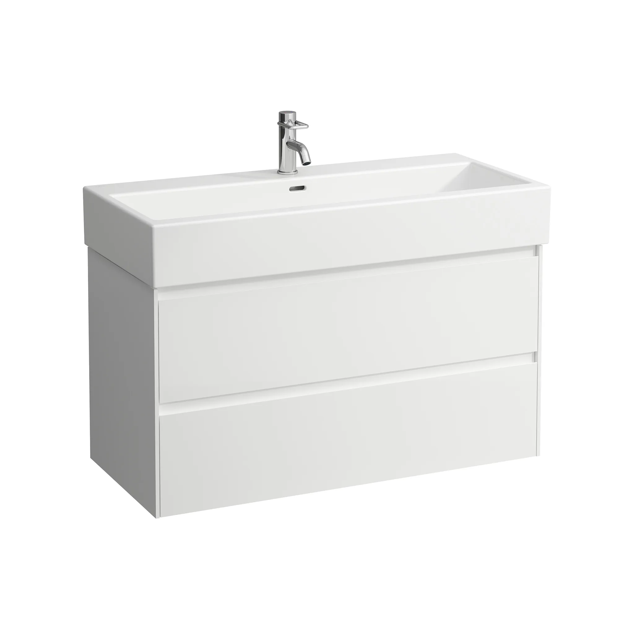 Laufen Waschtischunterbau LANI Specialcolor, 442 x 984 x 515 mm, 2 Schubladen, wandhängend