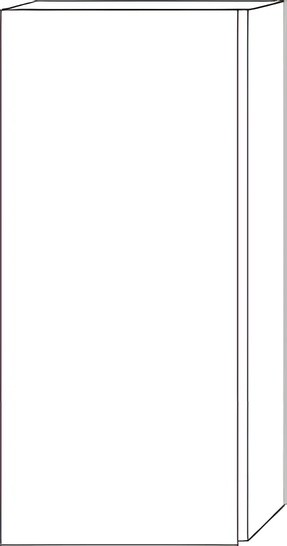 Sanipa Mittelschrank „3way“ 400 × 850 × 345 mm Anschlag links, in Marine (matt), Anschlag links