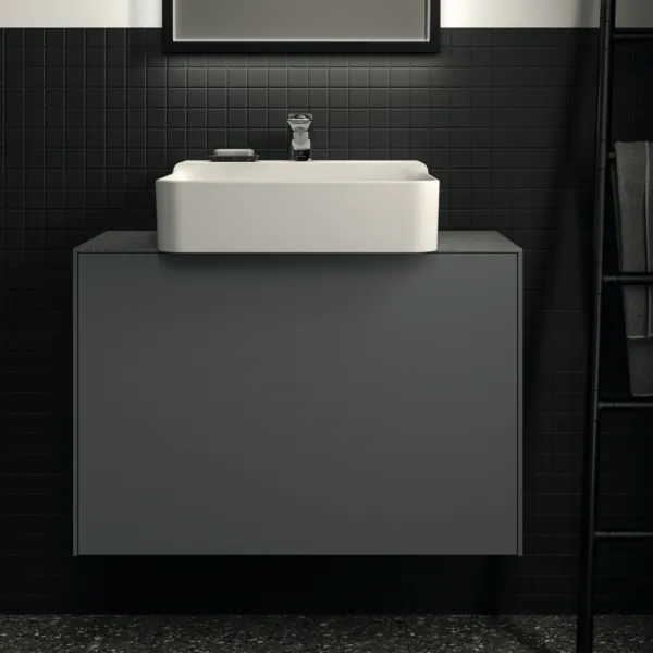 Ideal Standard Waschtischunterschrank „Conca“ 80 × 54 × 37,3 cm Anthrazit matt lackiert Ideal Standard Waschtischunterschrank „Conca“ 80 × 54 × 37,3 cm Anthrazit matt lackiert