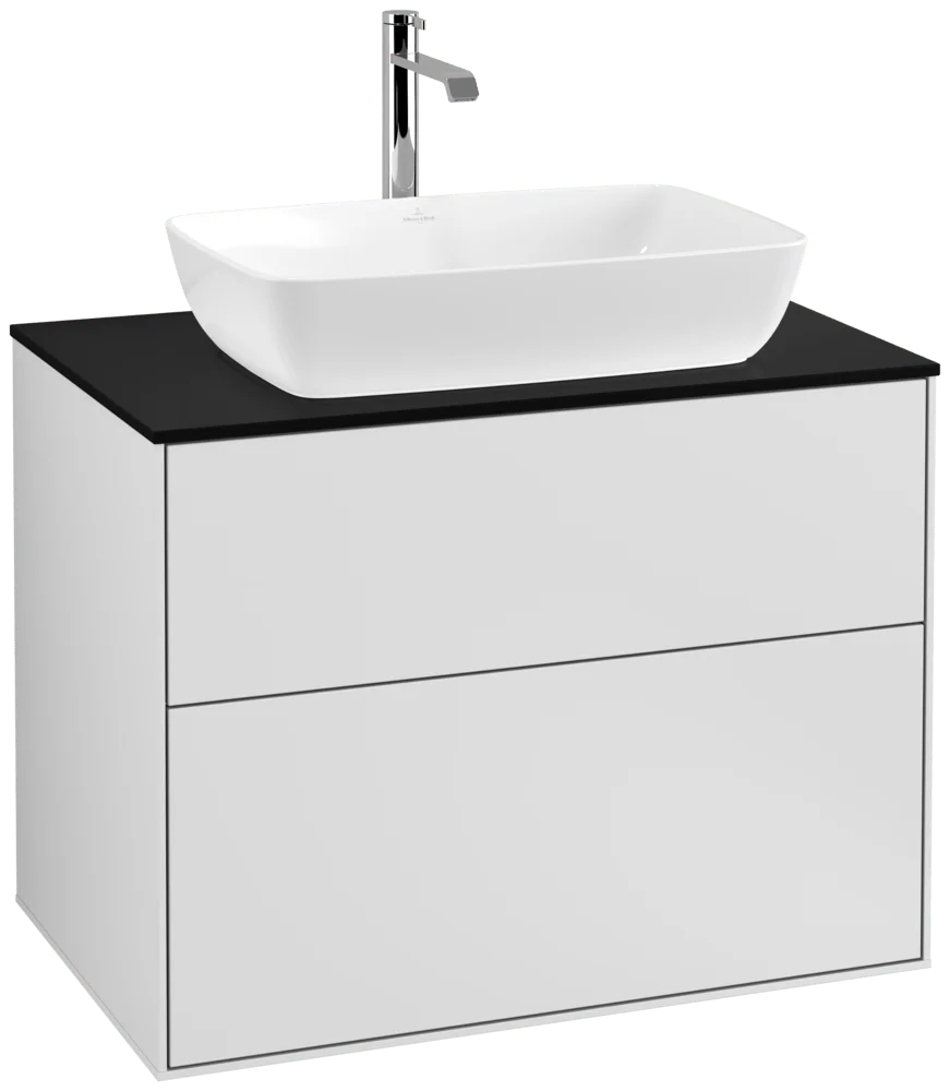 Villeroy & Boch Waschbeckenunterschrank Finion F75, 800x603x501 mm, White Matt Lacquer, mit SoftClosing und Push-to-open Funktion Villeroy & Boch Waschbeckenunterschrank Finion F75, 800x603x501 mm, White Matt Lacquer, mit SoftClosing und Push-to-open Funktion