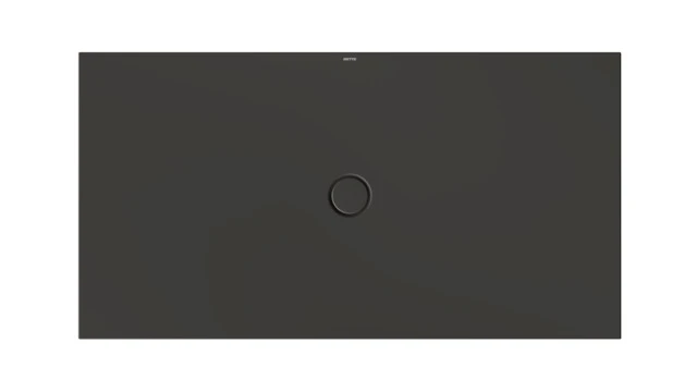 Bette rechteck Duschwanne „BetteFloor“ 1700 × 900 mm mit BetteAntirutsch Pro, ohne Oberflächenveredelung, mit Minimum-Wannenträger, in Anthracite