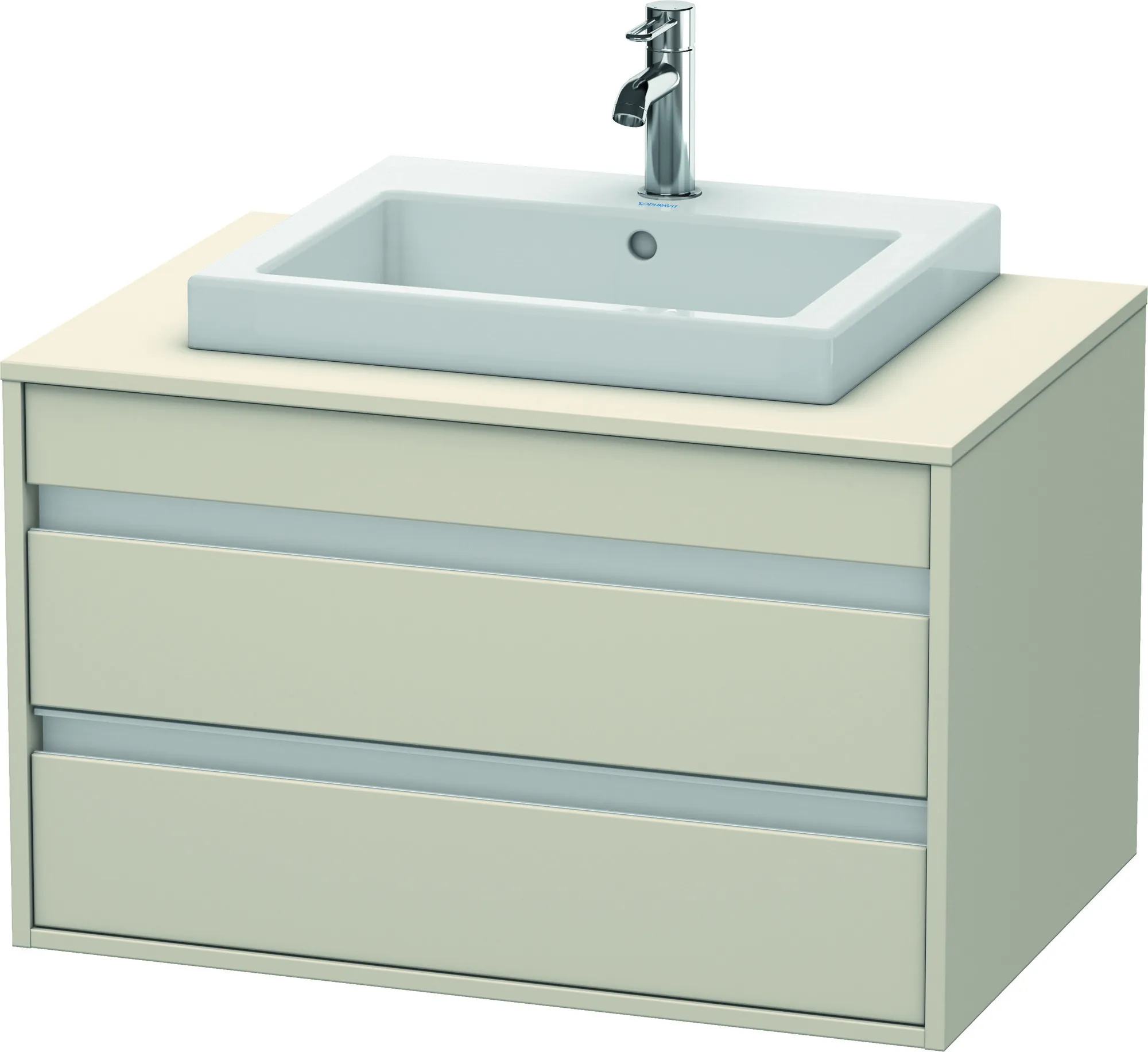 Duravit Waschtischunterschrank wandhängend „Ketho“ 80 × 49,6 × 55 cm Taupe Matt Duravit Waschtischunterschrank wandhängend „Ketho“ 80 × 49,6 × 55 cm Taupe Matt