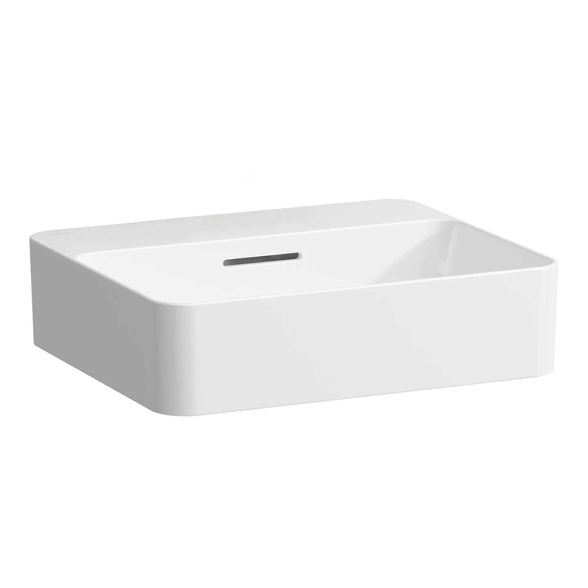 Laufen Waschtisch-Schale VAL, 380x450x150 mm, Armaturenbank, weiß mit Überlauf Laufen Waschtisch-Schale VAL, 380x450x150 mm, Armaturenbank, weiß mit Überlauf