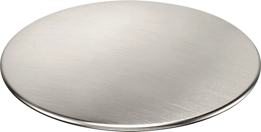 Hansgrohe Ablaufblende Edelstahl-optik, Serie Hansgrohe, passend für Edelstahlspülen mit 3 1/2" Korbventil, Material: Kunststoff