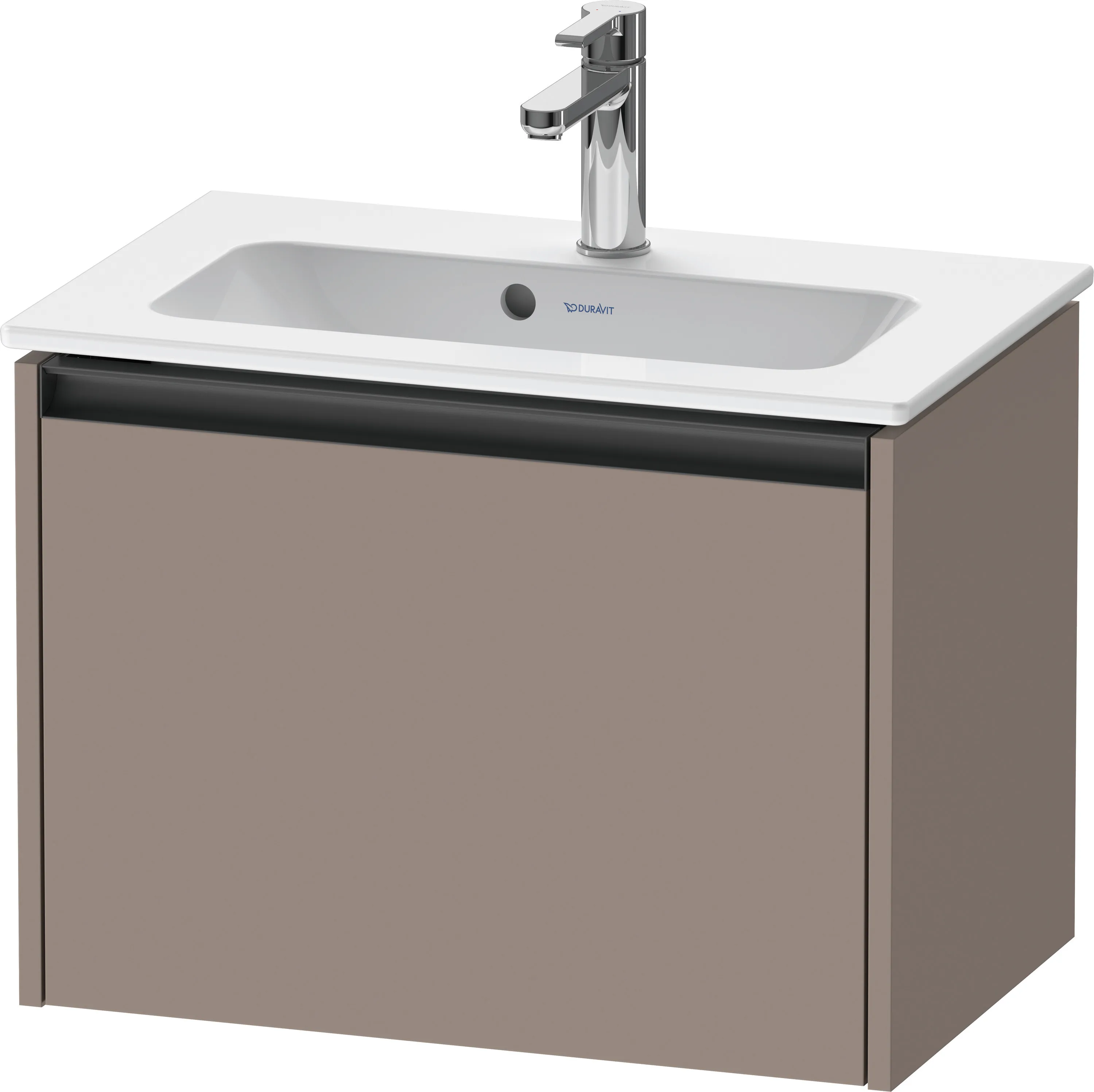 Duravit Waschtischunterschrank wandhängend „Ketho.2“ 61 × 44 × 39 cm Basalt Matt