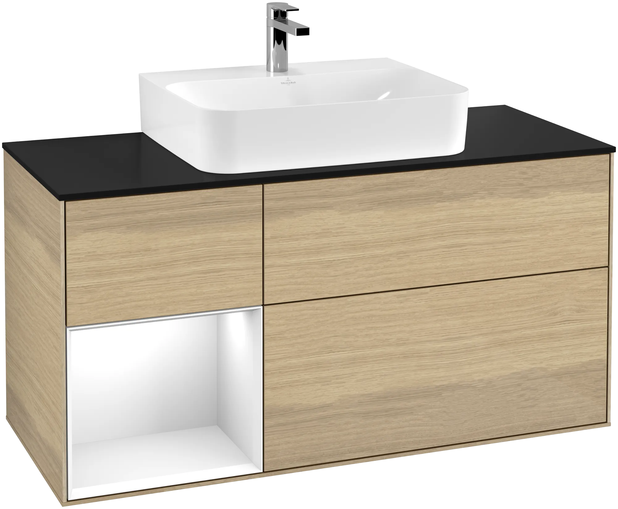 Villeroy & Boch Waschbeckenunterschrank Finion F16, 1200x603x501mm, mit Beleuchtung