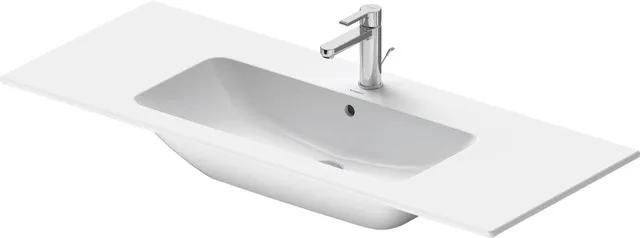 Wandwaschtisch „ME by Starck“, mit Überlauf, Hahnlochposition mittig in Weiß Seidenmatt Becken: mittig / Farbe: Weiß Seidenmatt / Größe: 123 × 49 cm / Hahnlochbohrung: mit 1×1 Hahnlochbohrung / Hahnlochposition: mittig / Oberflächenveredelung: ohne Oberflächenveredelung / Überlauf: mit Überlauf Wandwaschtisch „ME by Starck“, mit Überlauf, Hahnlochposition mittig in Weiß Seidenmatt Becken: mittig / Farbe: Weiß Seidenmatt / Größe: 123 × 49 cm / Hahnlochbohrung: mit 1×1 Hahnlochbohrung / Hahnlochposition: mittig / Oberflächenveredelung: ohne Oberflächenveredelung / Überlauf: mit Überlauf