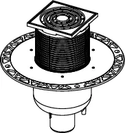 Drainpoint S 130 Boden-Ablaufset senkrecht, mit Seal System Universalflansch