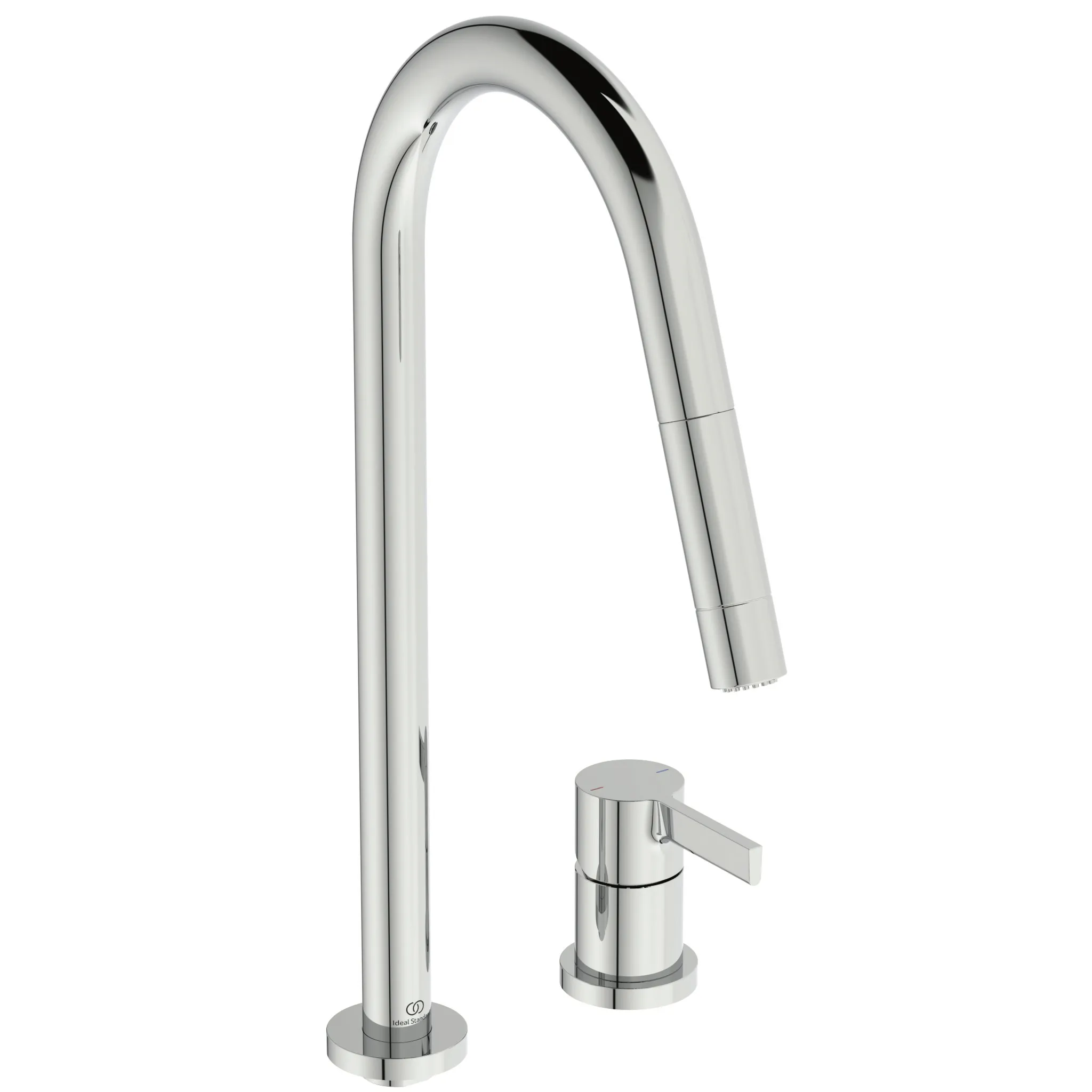 Ideal Standard Gusto 2-Loch-Küchenarmatur Ausladung 240mm 2-Funktions-Brause Chrom Ideal Standard Gusto 2-Loch-Küchenarmatur Ausladung 240mm 2-Funktions-Brause Chrom