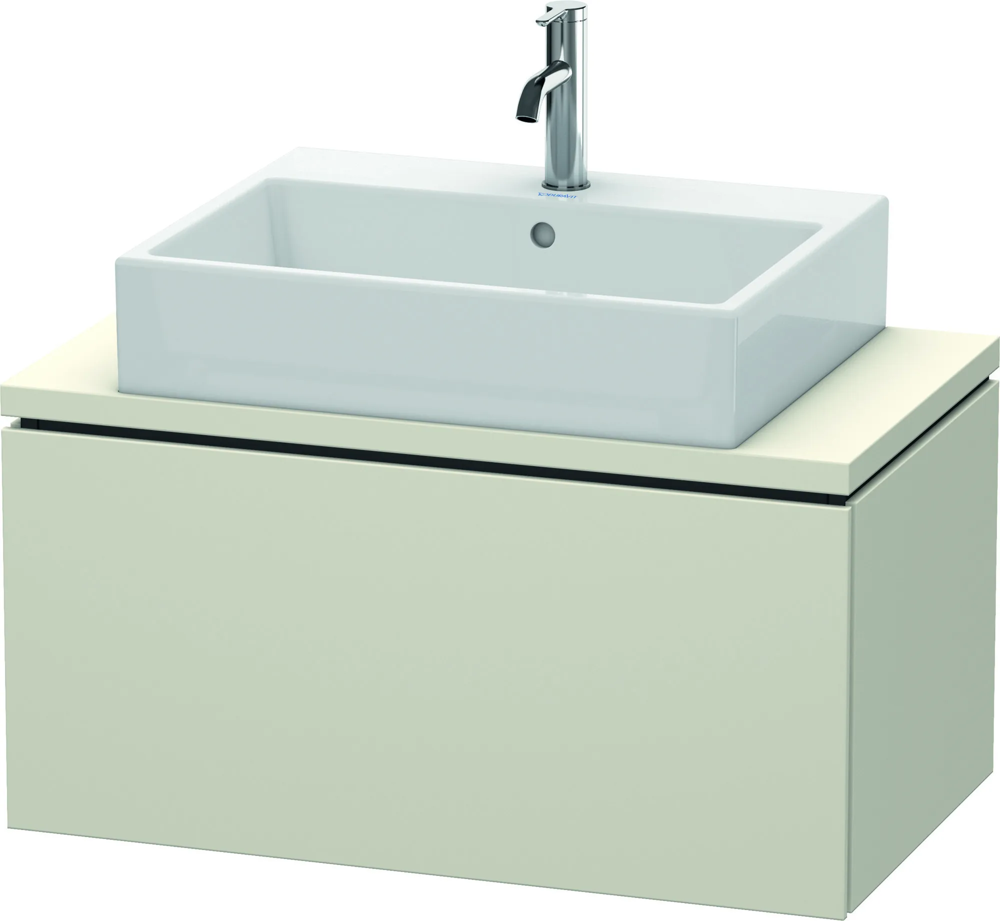 Duravit Waschtischunterschrank wandhängend „L-Cube“ 82 × 40 × 47,7 cm Taupe Matt Duravit Waschtischunterschrank wandhängend „L-Cube“ 82 × 40 × 47,7 cm Taupe Matt