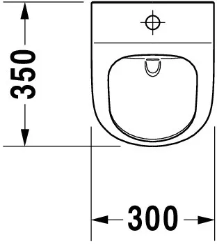 Urinal ME by Starck rimless, weiß Zulauf von oben, HyG Urinal ME by Starck rimless, weiß Zulauf von oben, HyG