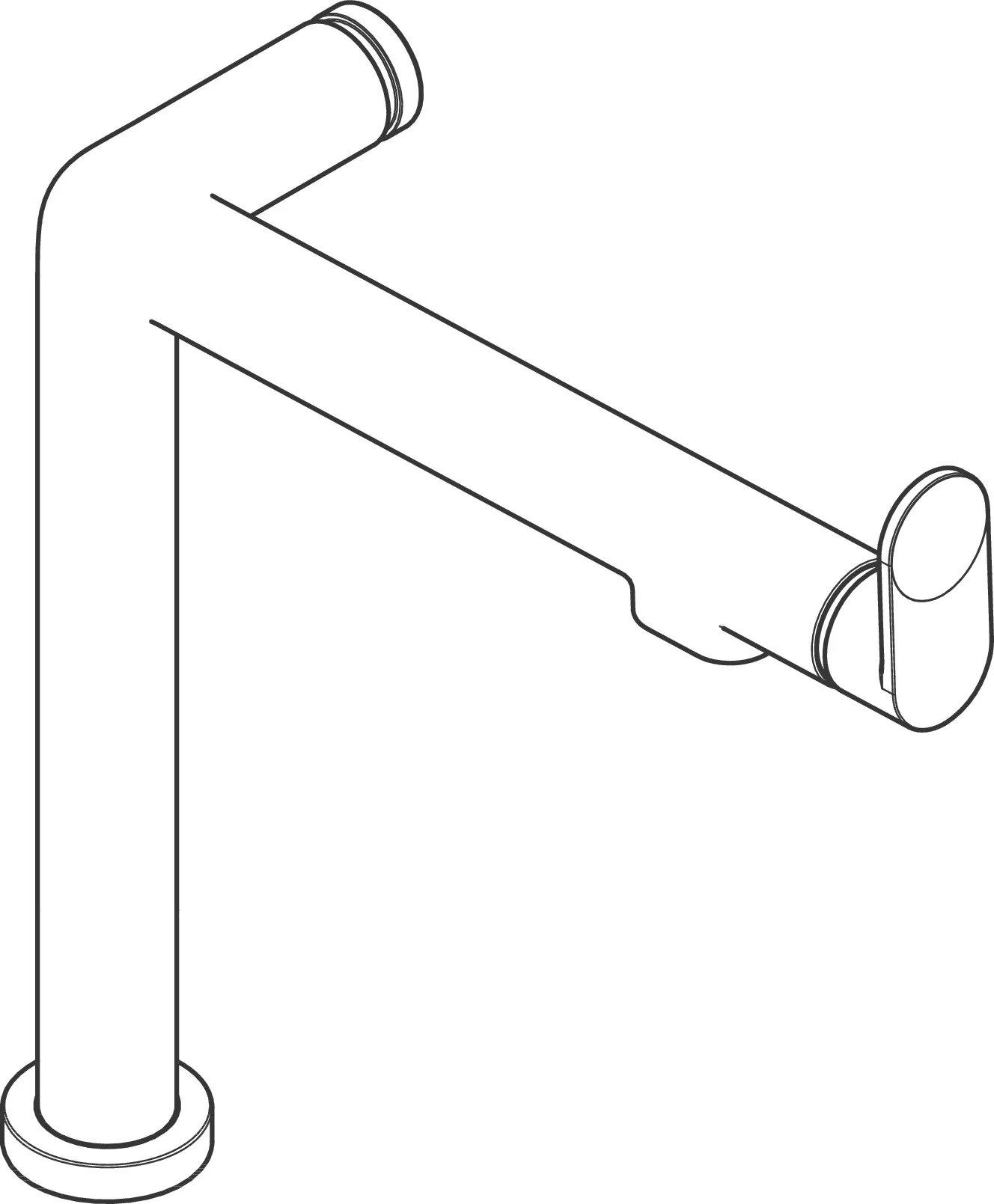 Hansgrohe Aqittura M91 FilterSystem 240, 1jet Starter Set Chrom – hochwertiger Küchenmischer mit Laminarstrahl und getrennter Wasserführung für gefiltertes Trinkwasser