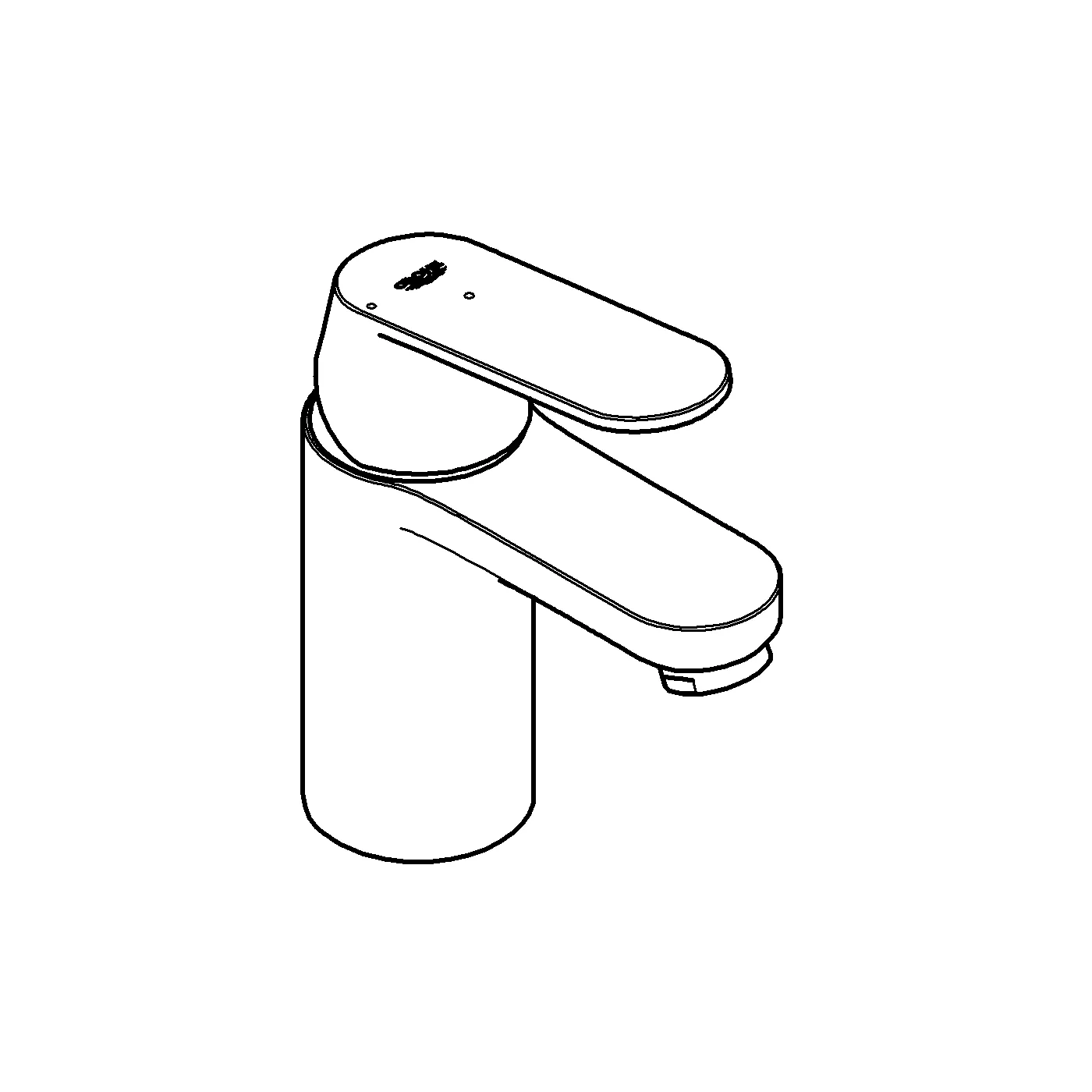 Einhand-Waschtischbatterie Eurosmart Cosmopolitan 23376, S-Size, Einlochmontage, glatter Körper, Energie-Spar-Funktion Mittelstellung kalt, chrom Einhand-Waschtischbatterie Eurosmart Cosmopolitan 23376, S-Size, Einlochmontage, glatter Körper, Energie-Spar-Funktion Mittelstellung kalt, chrom